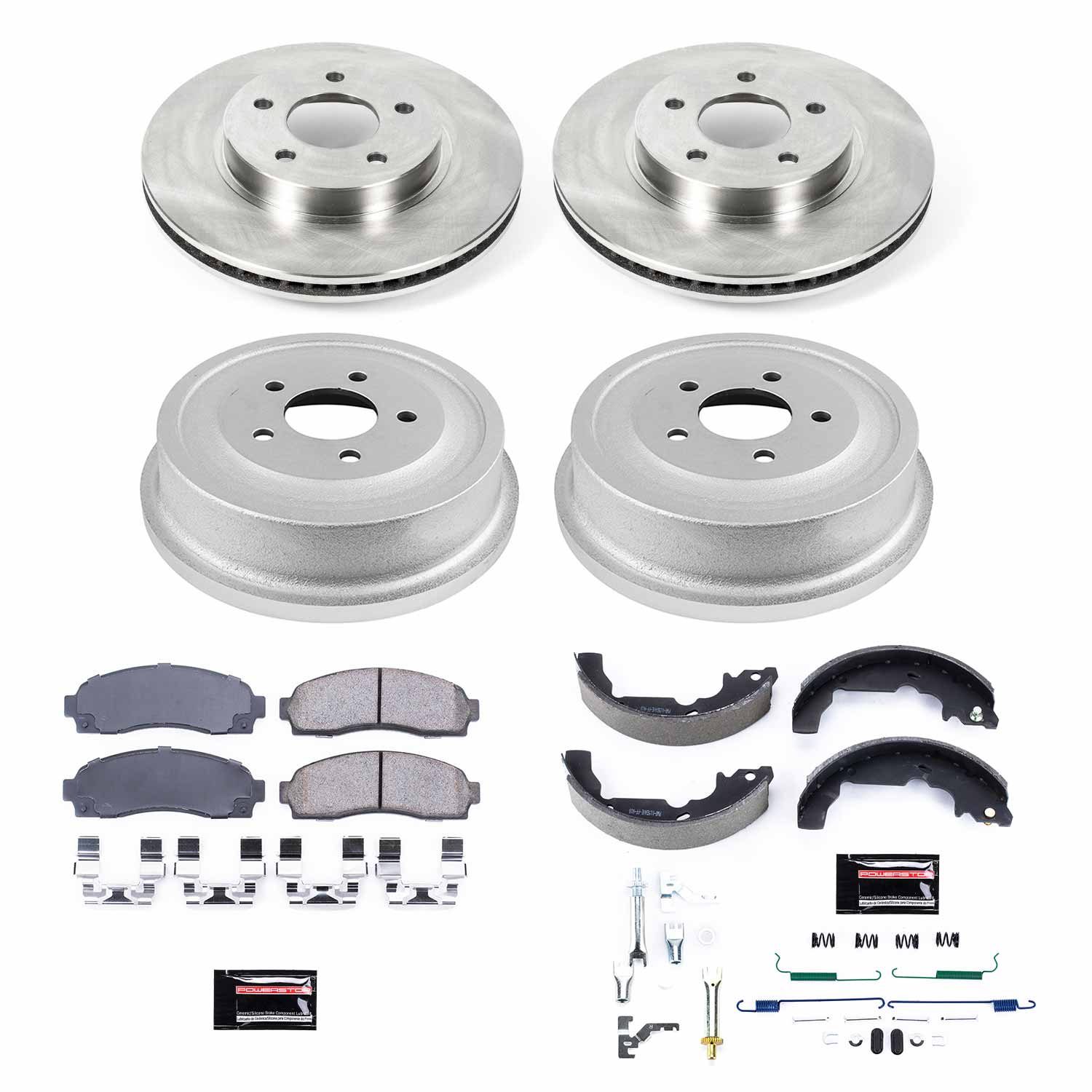 Power Stop KOE15218DK Autospecialty 1-Click Daily Driver Front And Rear Brake Kit for 2005-2006 Chevrolet Equinox product image