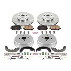 Power Stop KOE15220DK Autospecialty 1-Click Daily Driver Front And Rear Brake Kit for 2003-2008 Pontiac Vibe product image