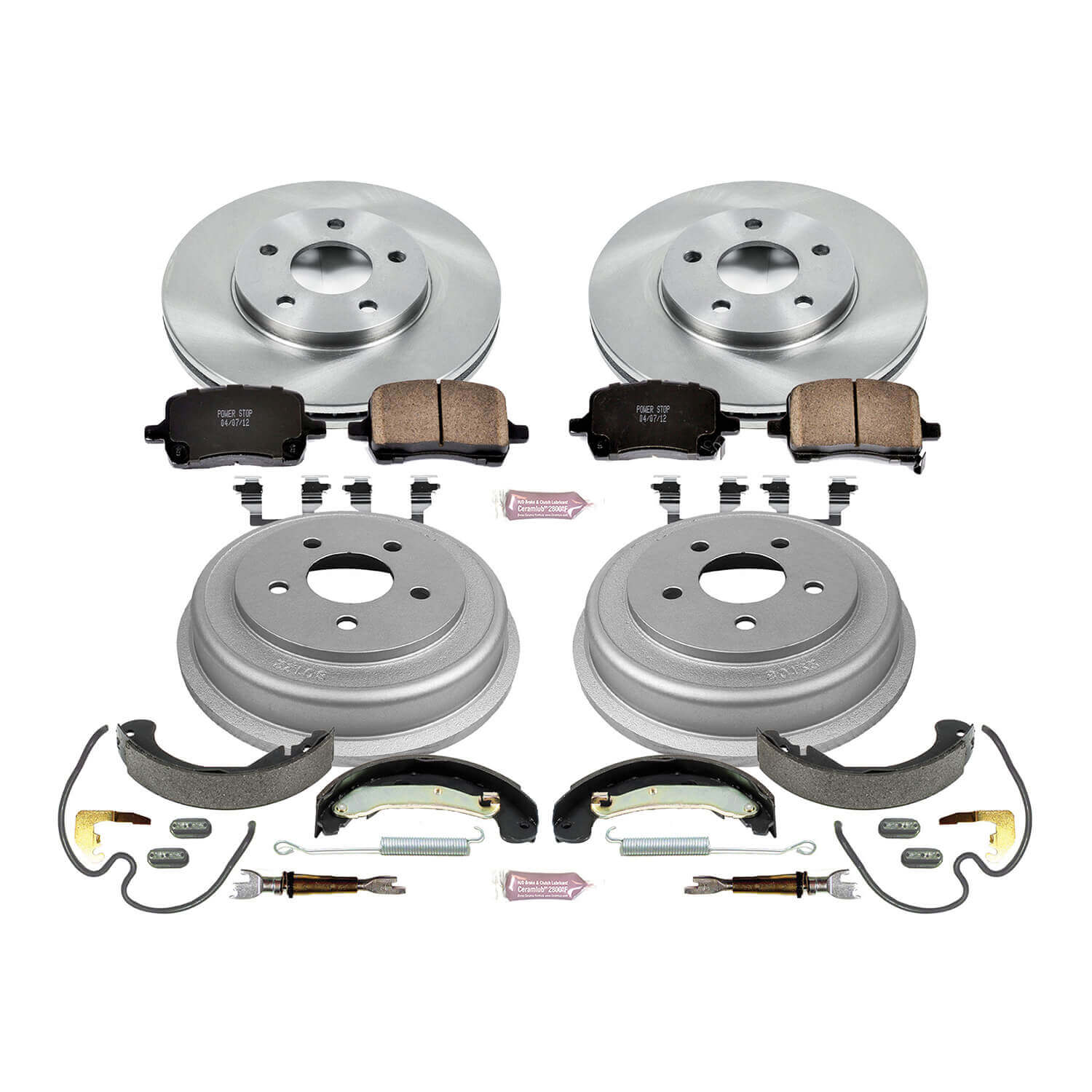 Power Stop KOE15223DK Autospecialty 1-Click Daily Driver Front And Rear Brake Kit for 2008 Chevrolet Hhr product image