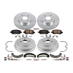 Power Stop KOE15224DK Autospecialty 1-Click Daily Driver Front And Rear Brake Kit for 2003-2008 Pontiac G5 product image