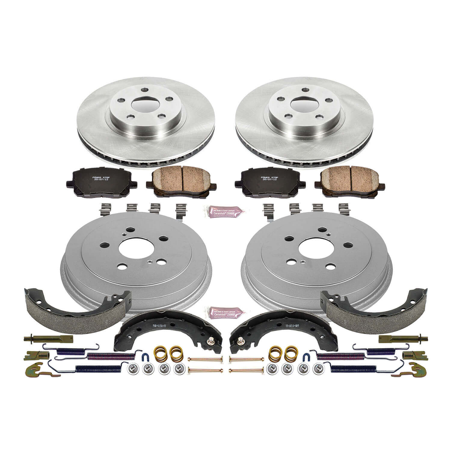Power Stop KOE15227DK Autospecialty 1-Click Daily Driver Front And Rear Brake Kit for 2003-2008 Toyota Corolla product image