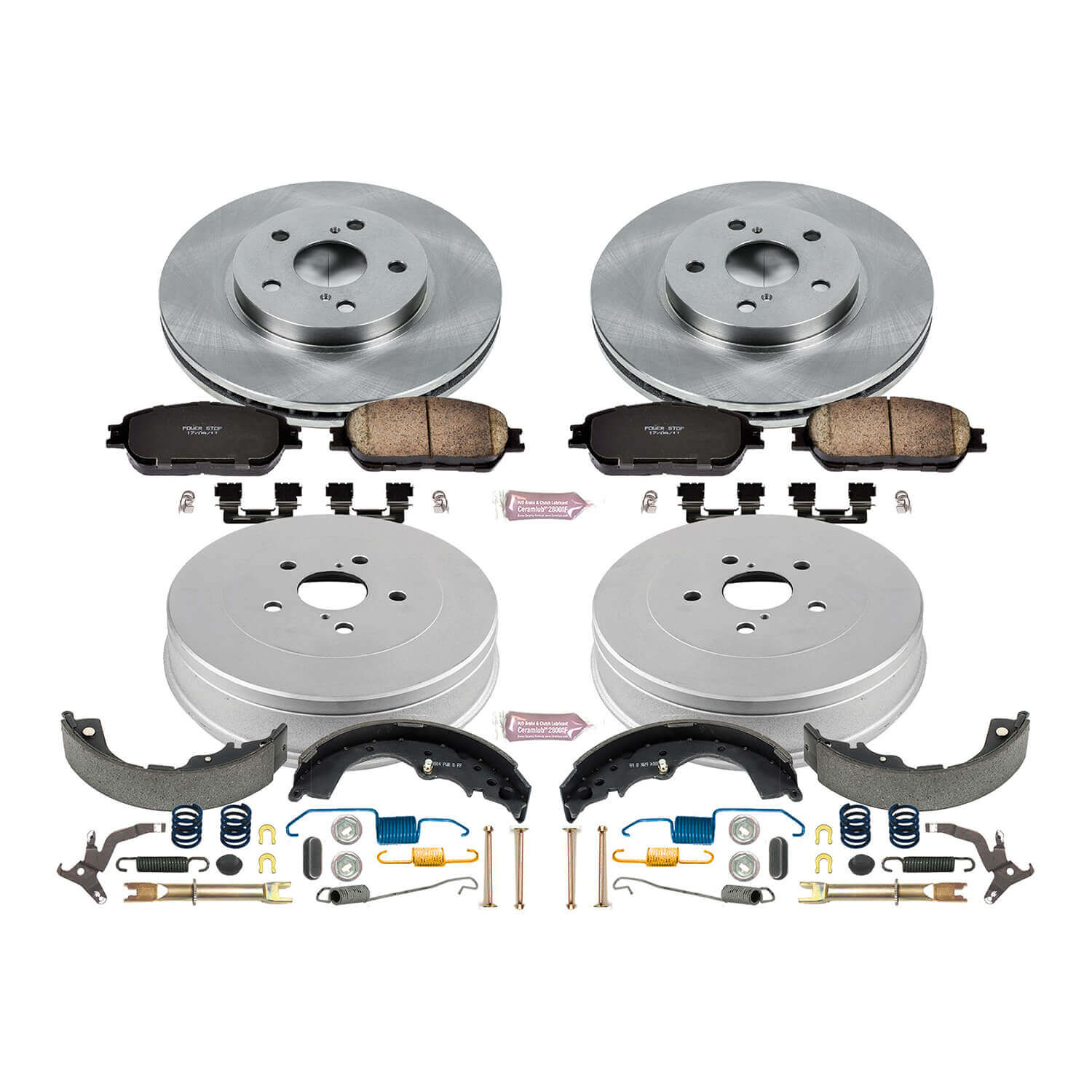Power Stop KOE15230DK Autospecialty 1-Click Daily Driver Front And Rear Brake Kit for 2004-2010 Toyota Sienna product image