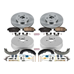 Power Stop KOE15230DK Autospecialty 1-Click Daily Driver Front And Rear Brake Kit for 2004-2010 Toyota Sienna product image
