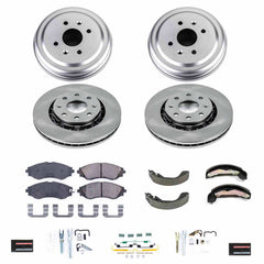 Power Stop KOE15234DK Autospecialty 1-Click Daily Driver Front And Rear Brake Kit With Drum Brakes And Brake Shoes for 2004-2011 Chevrolet Aveo product image