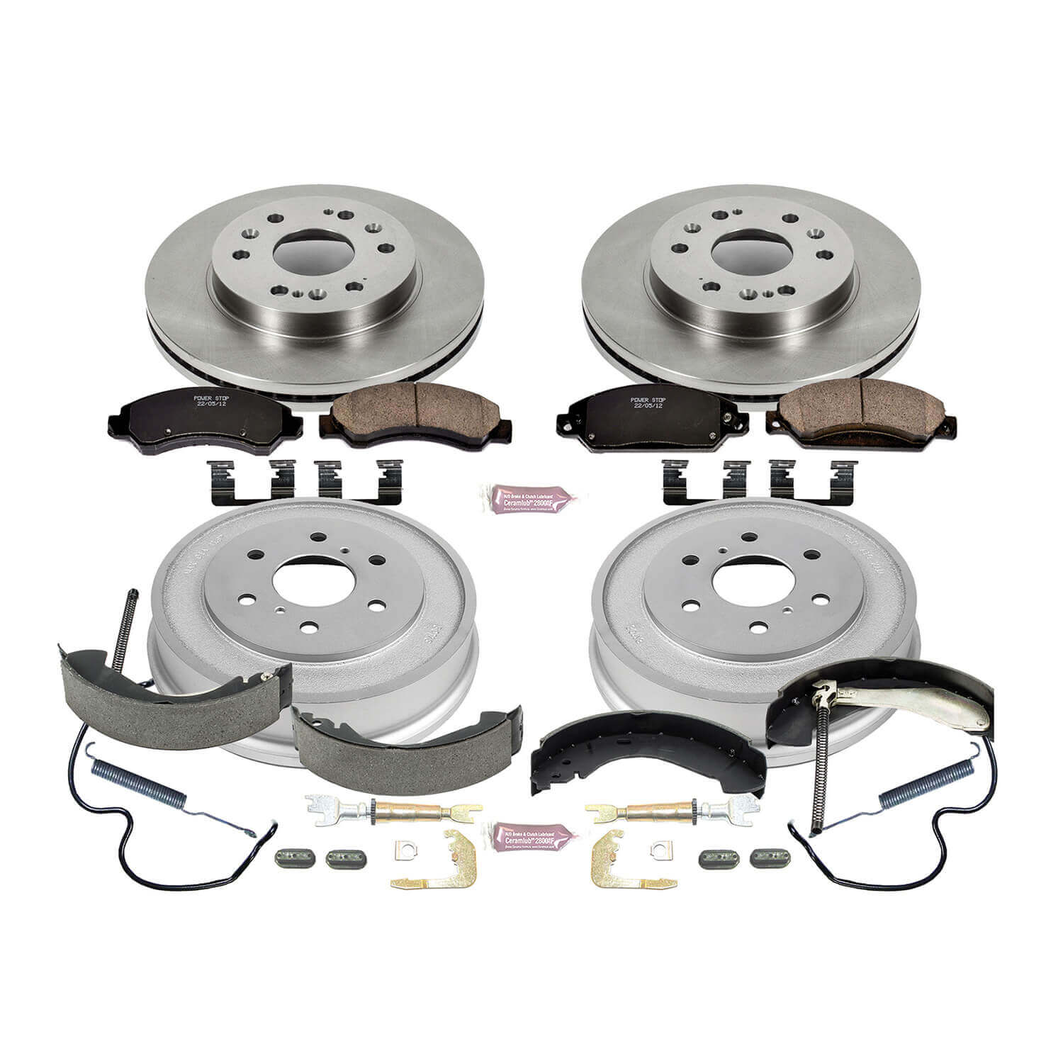 Power Stop KOE15237DK Autospecialty 1-Click Daily Driver Front And Rear Brake Kit for 2005-2007 Chevrolet Silverado 1500 product image