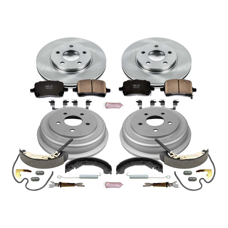 Power Stop KOE15239DK Autospecialty 1-Click Daily Driver Front And Rear Brake Kit for 2004-2007 Chevrolet Malibu product image