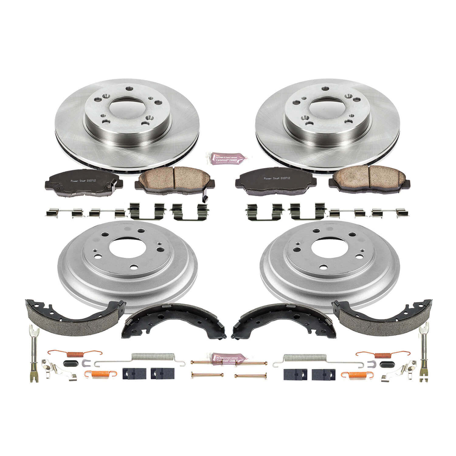Power Stop KOE15241DK Autospecialty 1-Click Daily Driver Front And Rear Brake Kit for 2006-2011 Honda Civic product image