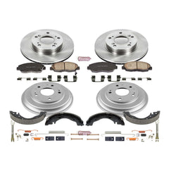 Power Stop KOE15241DK Autospecialty 1-Click Daily Driver Front And Rear Brake Kit for 2006-2011 Honda Civic product image