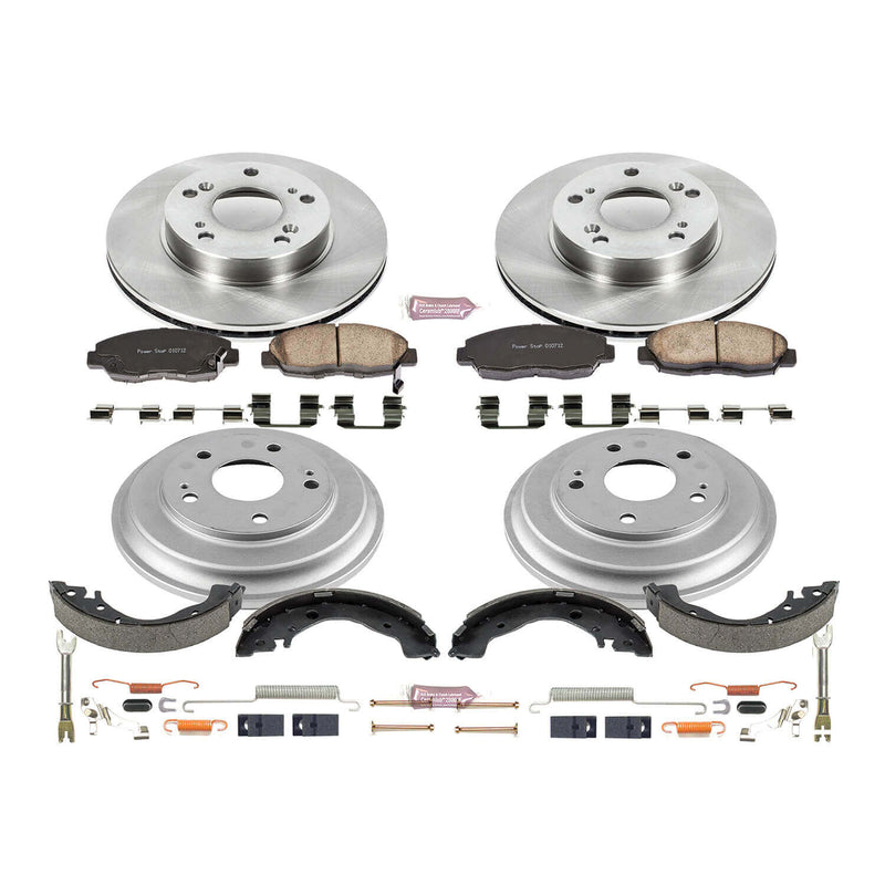Power Stop KOE15241DK Autospecialty 1-Click Daily Driver Front And Rear Brake Kit for 2006-2011 Honda Civic product image