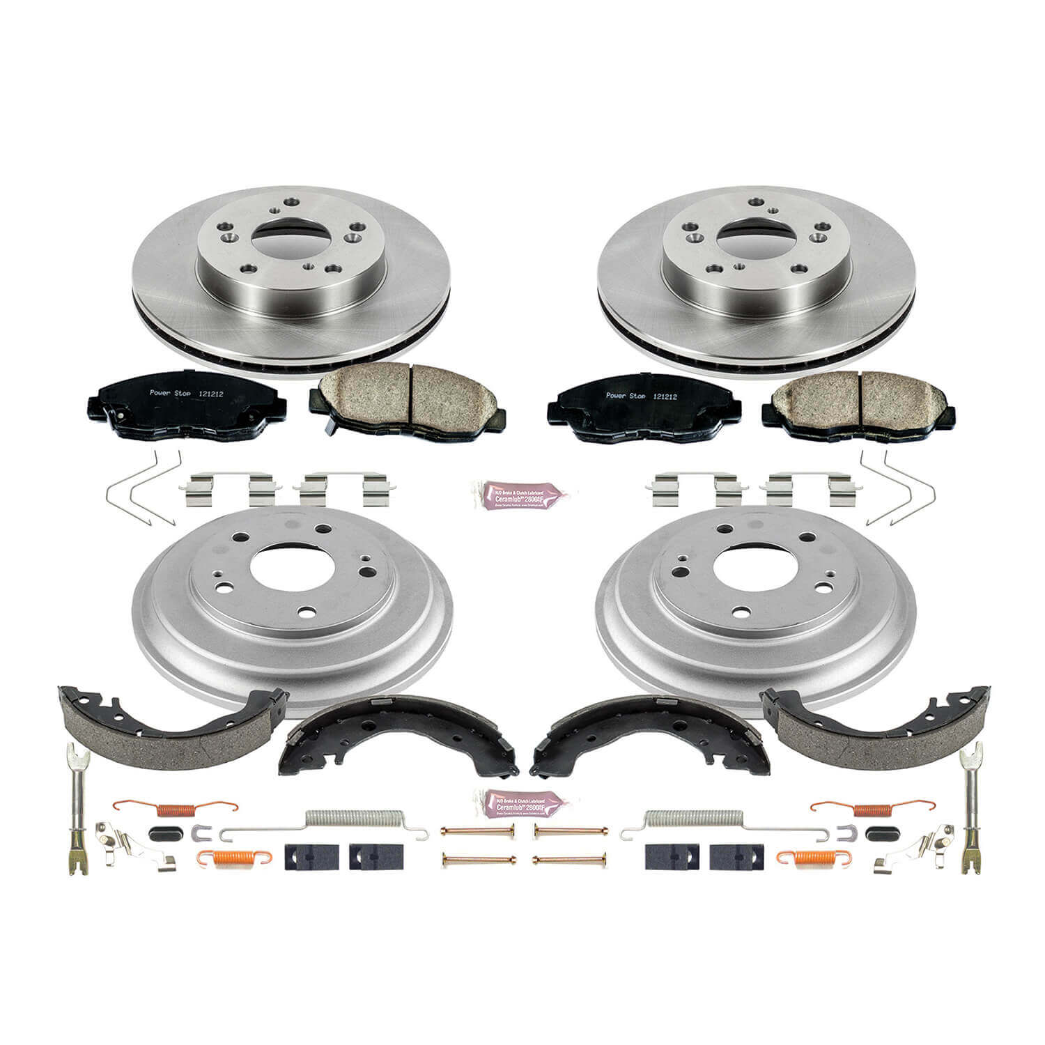 Power Stop KOE15242DK Autospecialty 1-Click Daily Driver Front And Rear Brake Kit for 2012-2015 Honda Civic product image