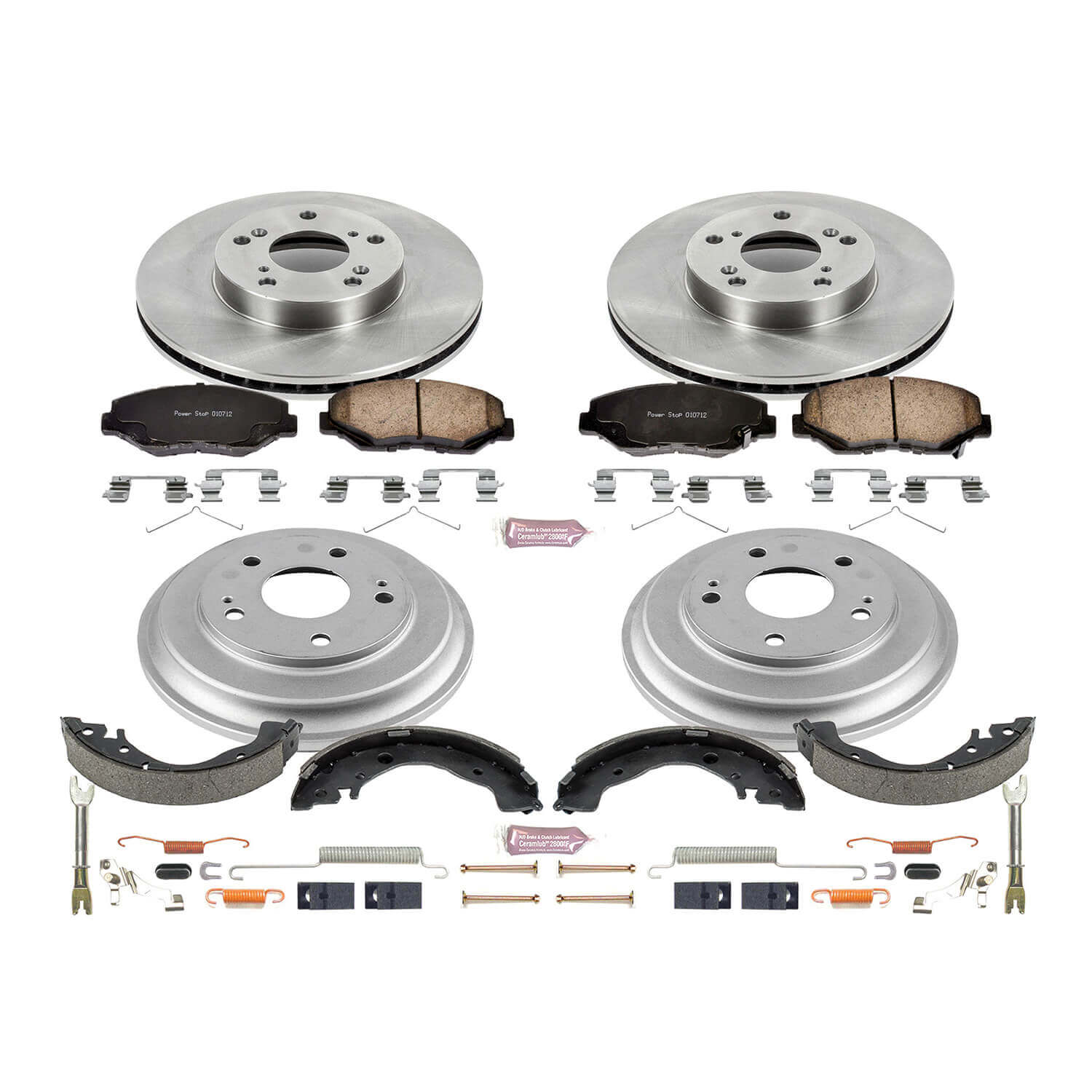 Power Stop KOE15243DK Autospecialty 1-Click Daily Driver Front And Rear Brake Kit for 2013-2015 Honda Civic product image