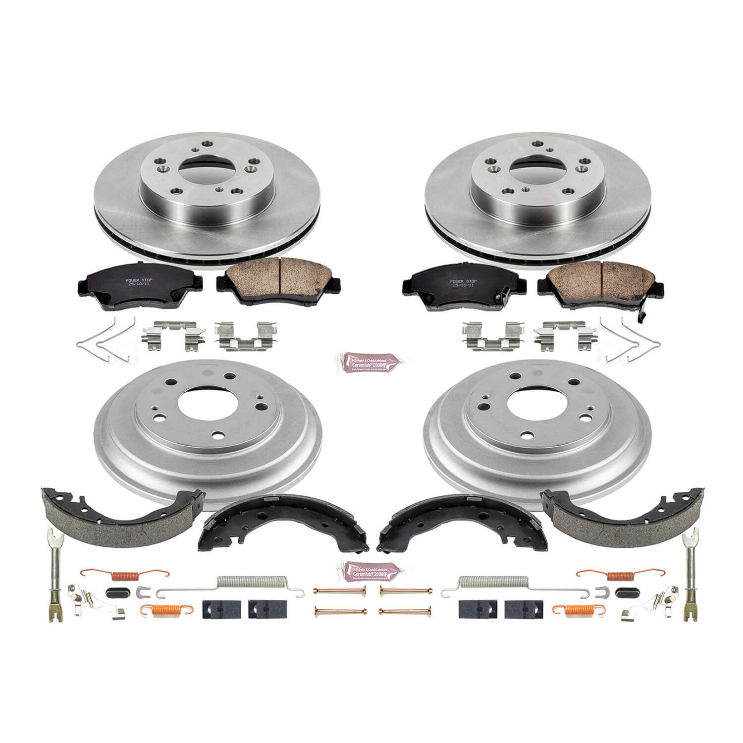 Power Stop KOE15244DK Autospecialty 1-Click Daily Driver Front And Rear Brake Kit for 2013-2015 Honda Civic product image