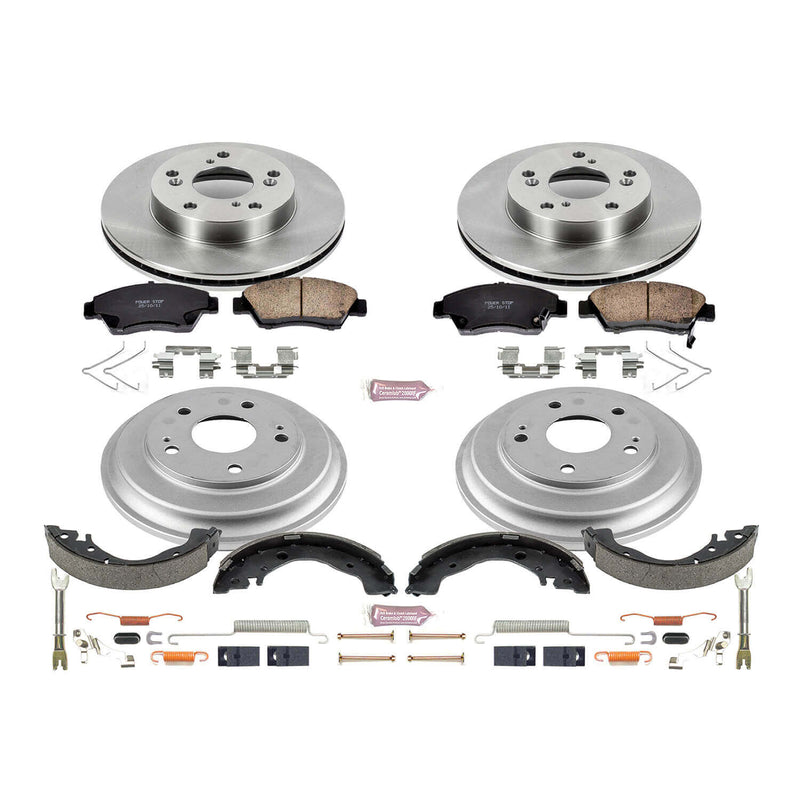 Power Stop KOE15244DK Autospecialty 1-Click Daily Driver Front And Rear Brake Kit for 2013-2015 Honda Civic product image