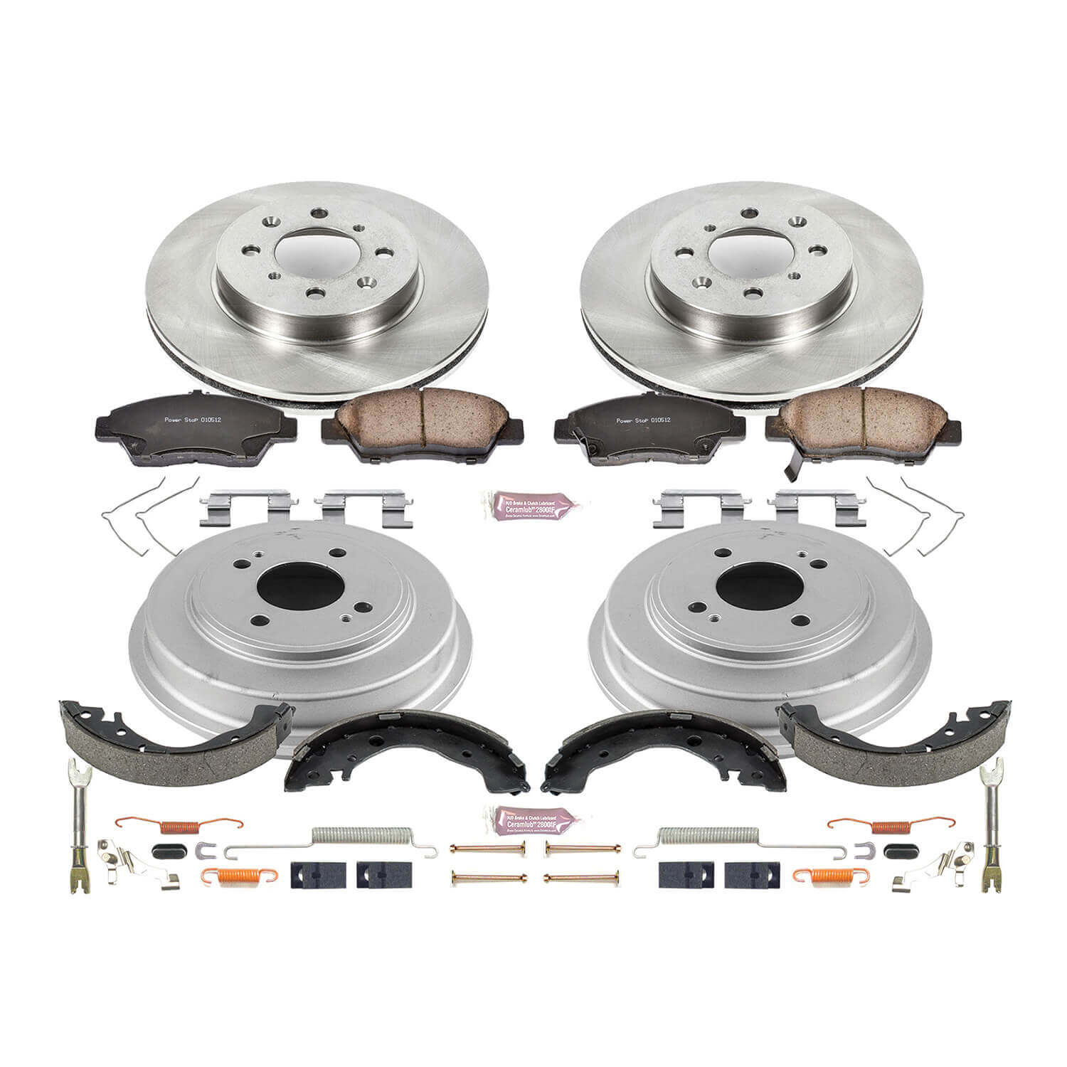 Power Stop KOE15245DK Autospecialty 1-Click Daily Driver Front And Rear Brake Kit for 2009-2013 Honda Fit product image
