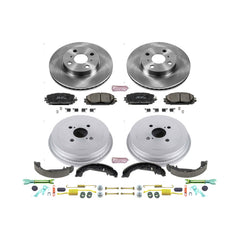 Power Stop KOE15249DK Autospecialty 1-Click Daily Driver Front And Rear Brake Kit for 2007-2014 Toyota Yaris product image