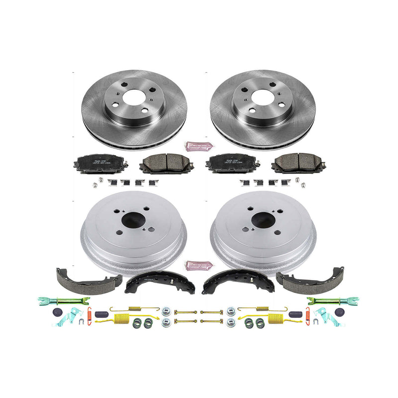 Power Stop KOE15249DK Autospecialty 1-Click Daily Driver Front And Rear Brake Kit for 2007-2014 Toyota Yaris product image