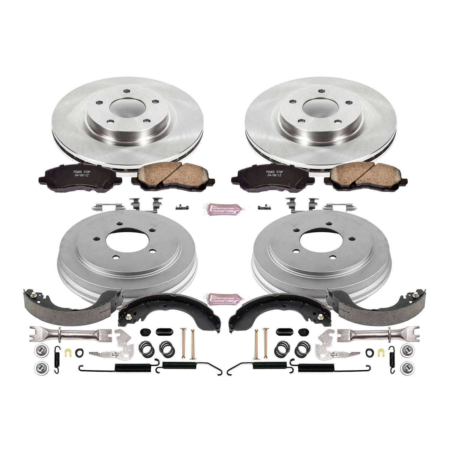 Power Stop KOE15250DK Autospecialty 1-Click Daily Driver Front And Rear Brake Kit for 2007-2017 Chrysler Sebring product image