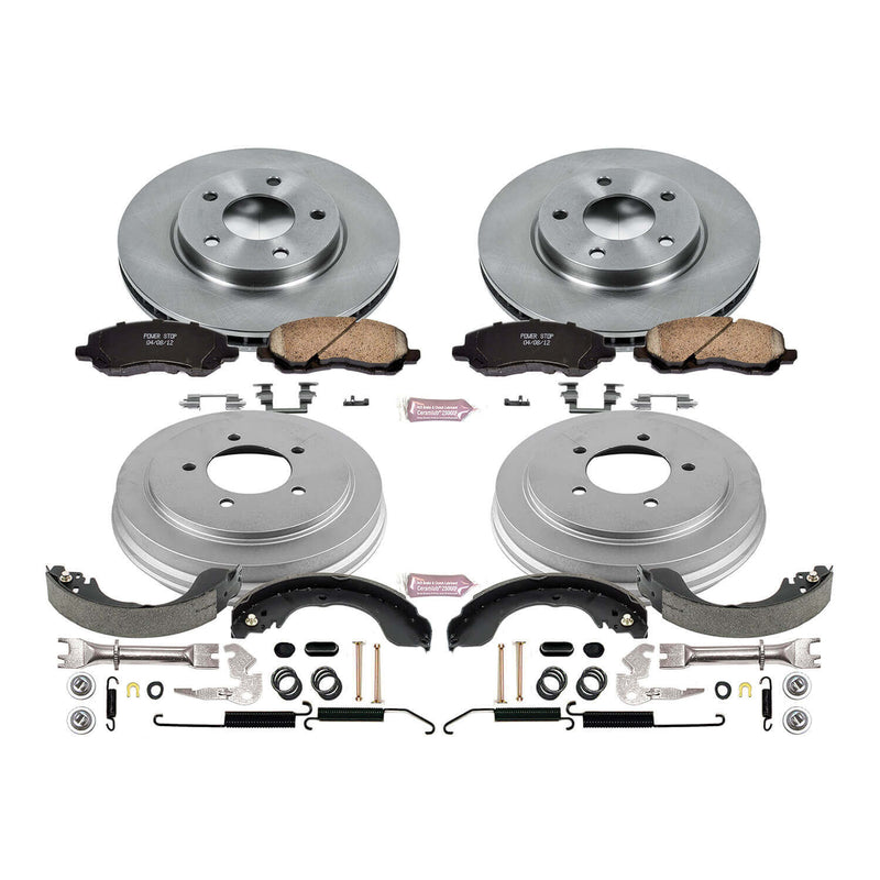 Power Stop KOE15251DK Autospecialty 1-Click Daily Driver Front And Rear Brake Kit for 2007-2012 Dodge Caliber product image