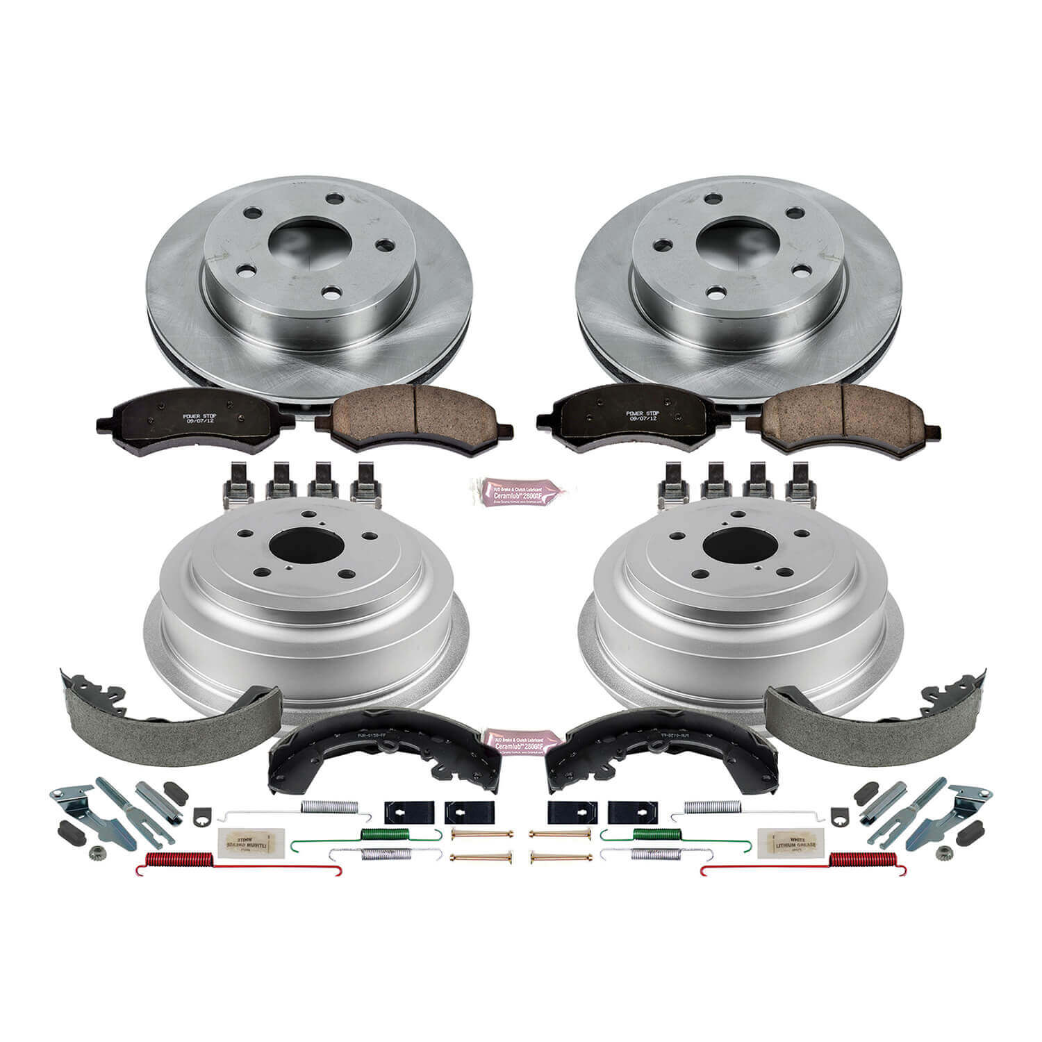 Power Stop KOE15254DK Autospecialty 1-Click Daily Driver Front And Rear Brake Kit for 2005-2011 Dodge Dakota product image