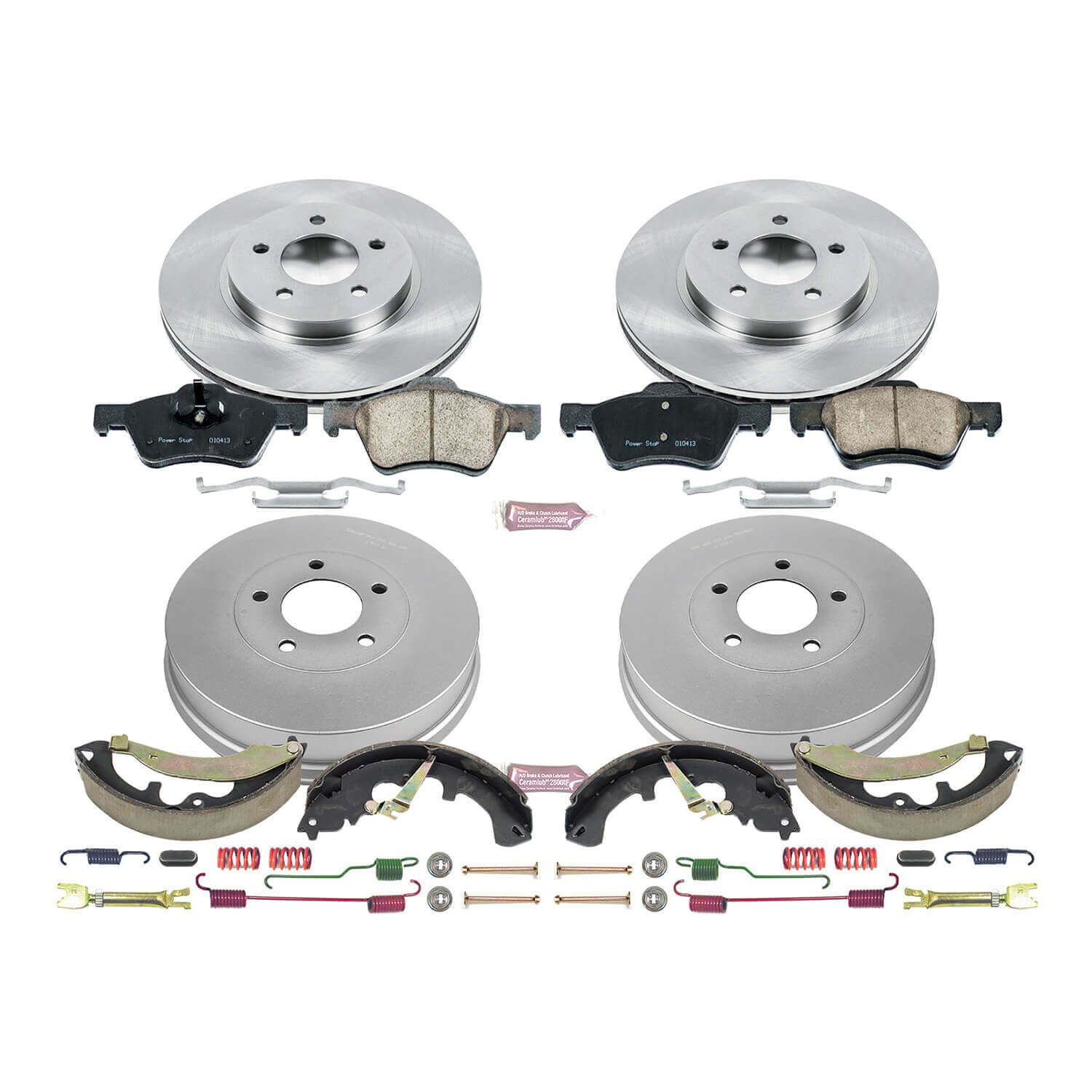 Power Stop KOE15258DK Autospecialty 1-Click Daily Driver Front And Rear Brake Kit for 2010-2012 Ford Escape product image