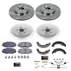 Power Stop KOE15260DK Autospecialty 1-Click Daily Driver Front And Rear Brake Kit for 2009-2019 Toyota Corolla product image