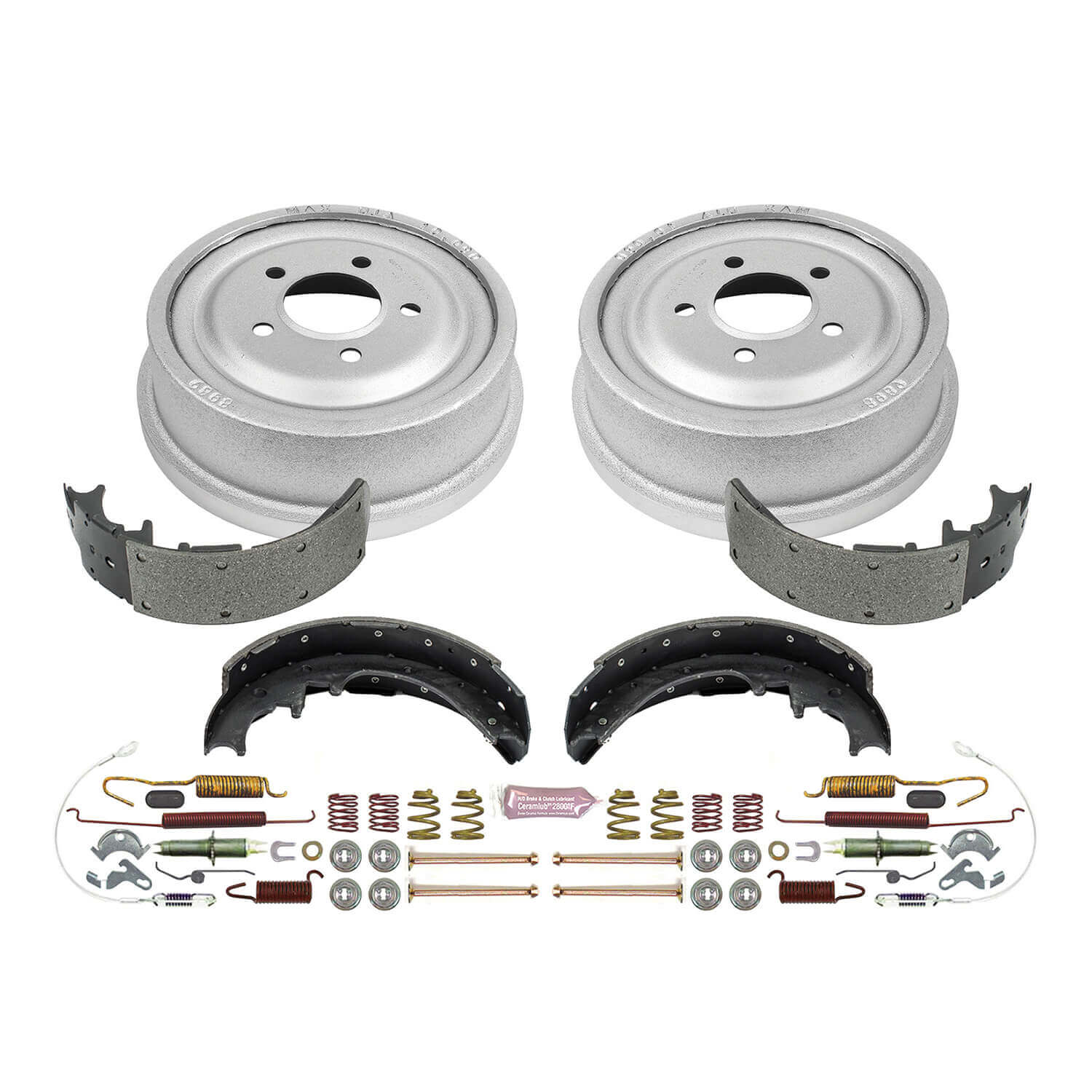 Power Stop KOE15265DK 1-Click Daily Driver Rear Drum And Shoe Kit for 1998-2009 Ford Ranger product image