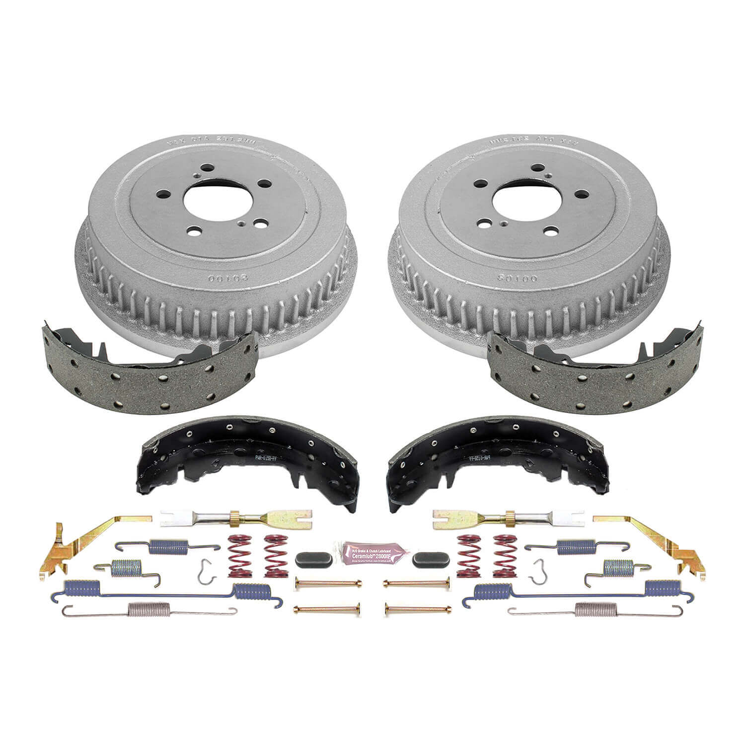 Power Stop KOE15267DK 1-Click Daily Driver Rear Drum And Shoe Kit for 1996-2007 Chrysler Grand Voyager product image
