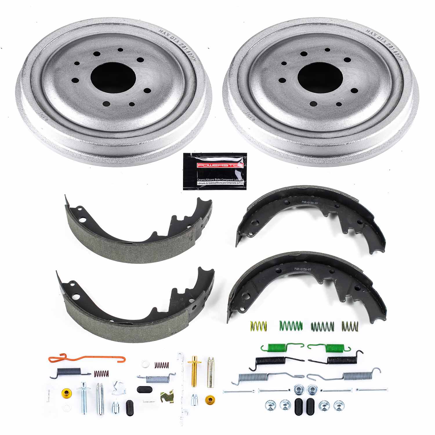 Power Stop KOE15272DK 1-Click Daily Driver Rear Drum Brake Kit for 1963-1970 Chevrolet Bel Air Base product image