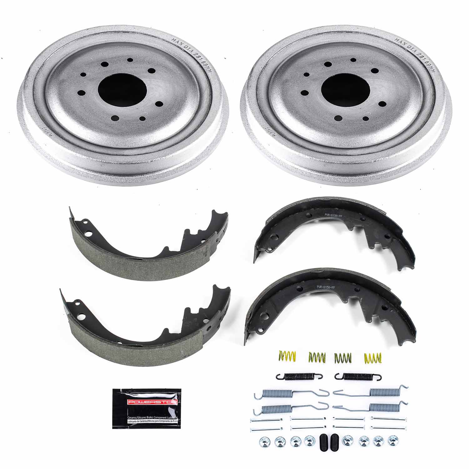 Power Stop KOE15273DK 1-Click Daily Driver Rear Drum Brake Kit for 1963-1966 Chevrolet Corvette Base Rear Drum product image