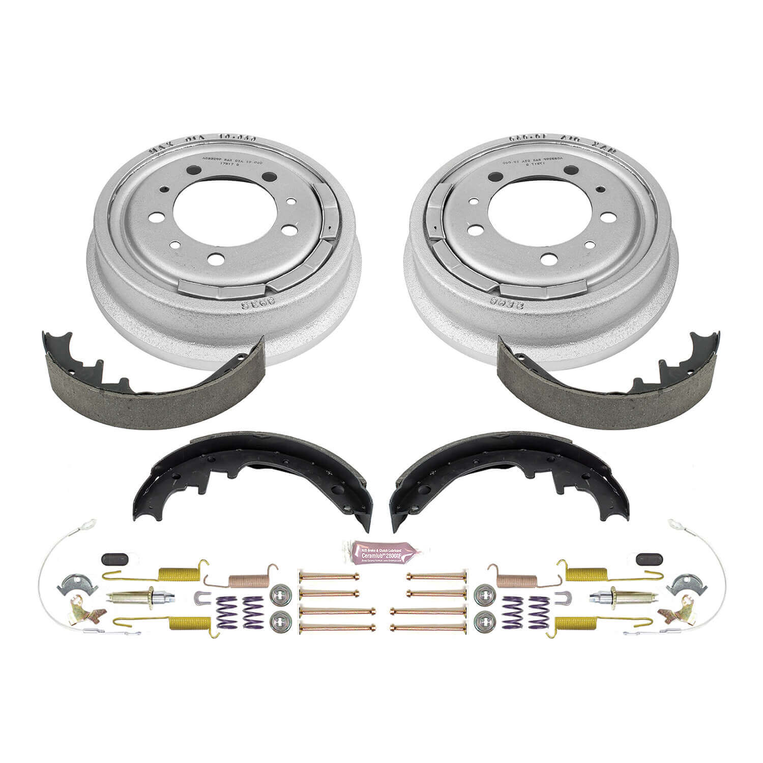 Power Stop KOE15277DK 1-Click Daily Driver Rear Drum And Shoe Kit for 1978-1986 Jeep CJ5 product image