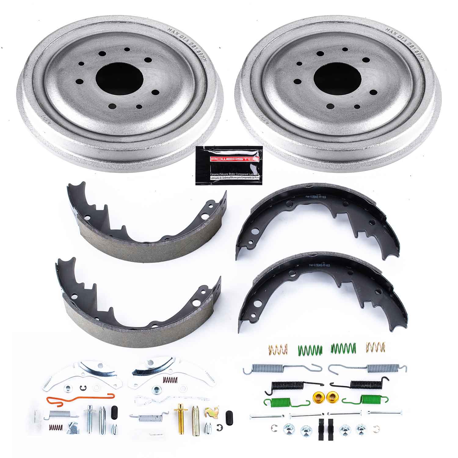 Power Stop KOE15278DK 1-Click Daily Driver Rear Drum Brake Kit for 1971 Chevrolet G10 Van Base, Sportvan product image