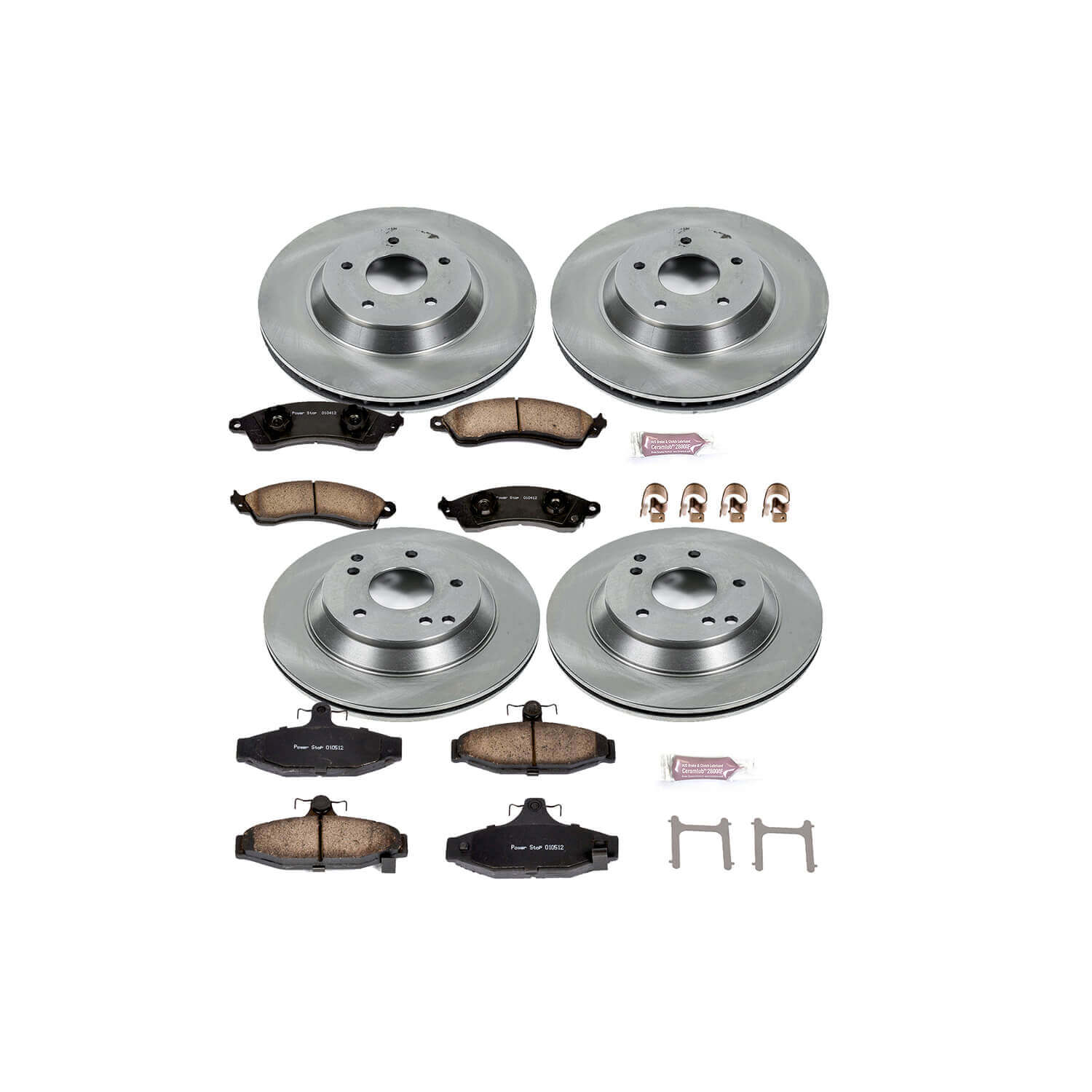 Power Stop KOE1528 Autospecialty - 1-Click Daily Driver Brake Kits (Front And Rear) for 1988-1996 Chevrolet Corvette product image