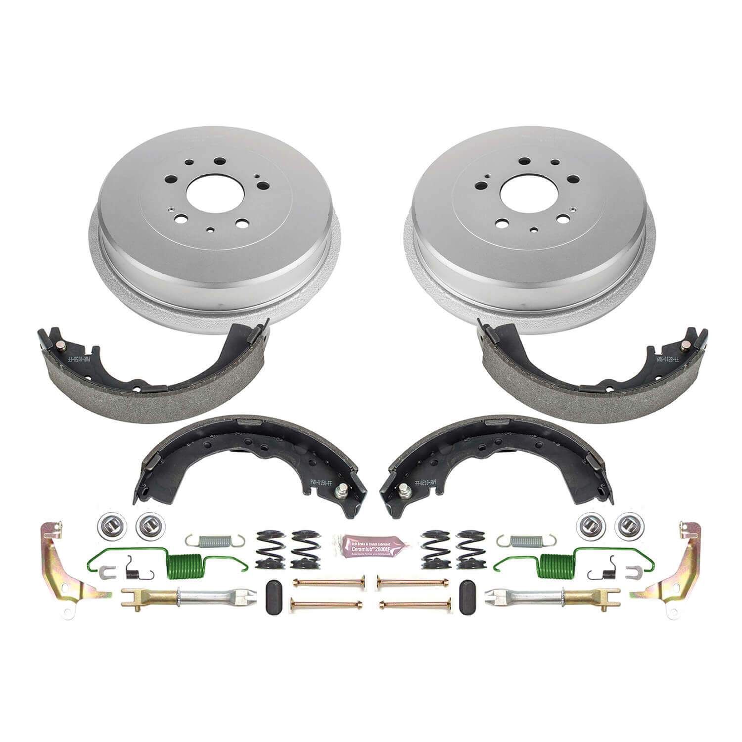 Power Stop KOE15288DK 1-Click Daily Driver Rear Drum And Shoe Kit for 1995-2004 Toyota Tacoma product image