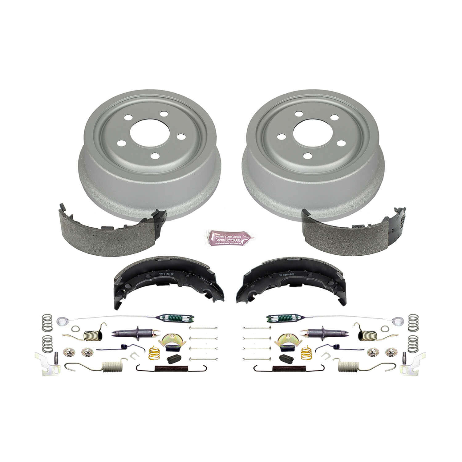 Power Stop KOE15300DK 1-Click Daily Driver Rear Drum And Shoe Kit for 1991-2001 Jeep Cherokee product image
