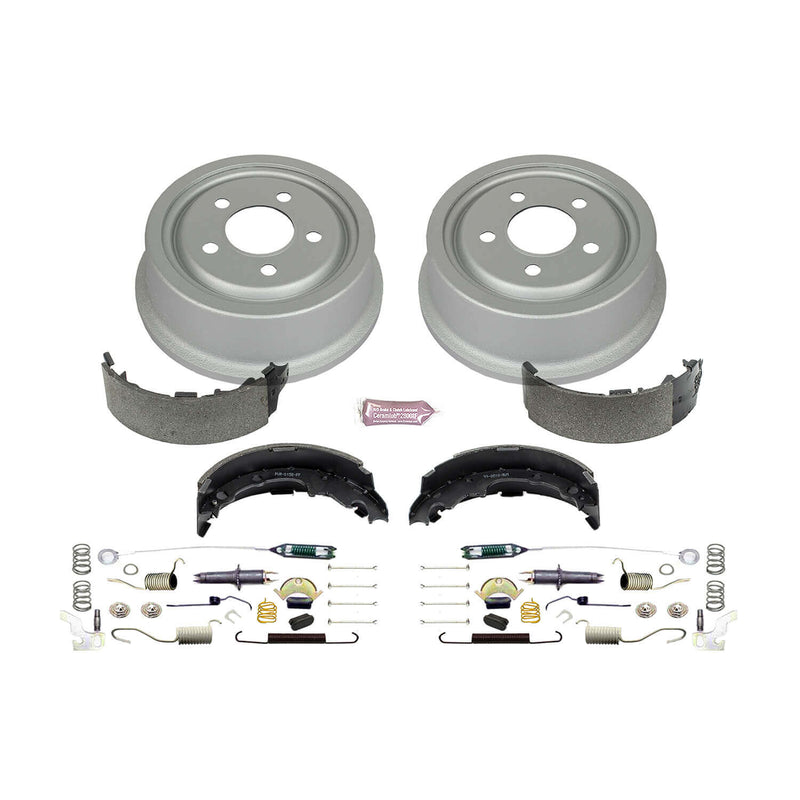 Power Stop KOE15300DK 1-Click Daily Driver Rear Drum And Shoe Kit for 1991-2001 Jeep Cherokee product image