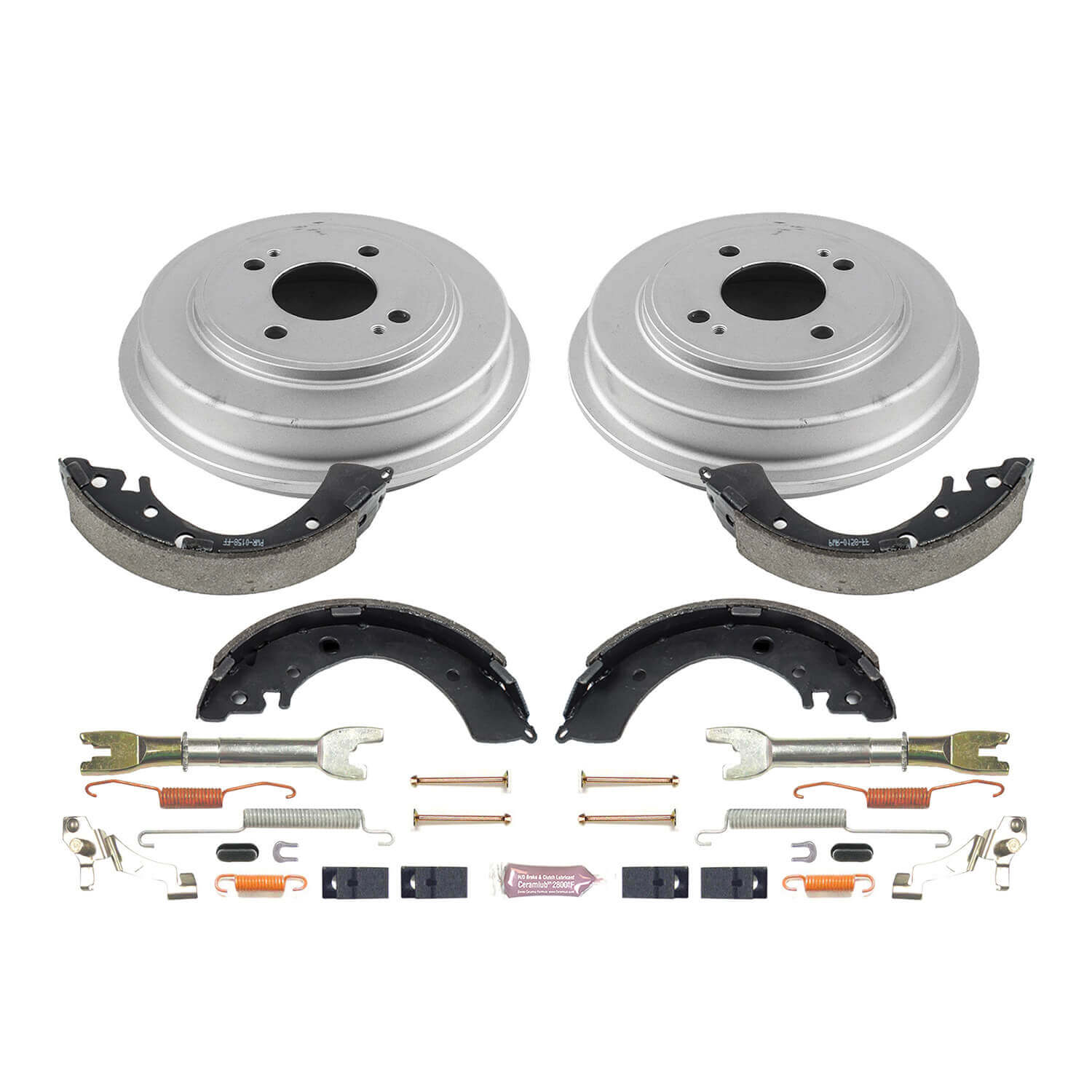 Power Stop KOE15310DK 1-Click Daily Driver Rear Drum And Shoe Kit for 2001-2005 Honda Civic product image