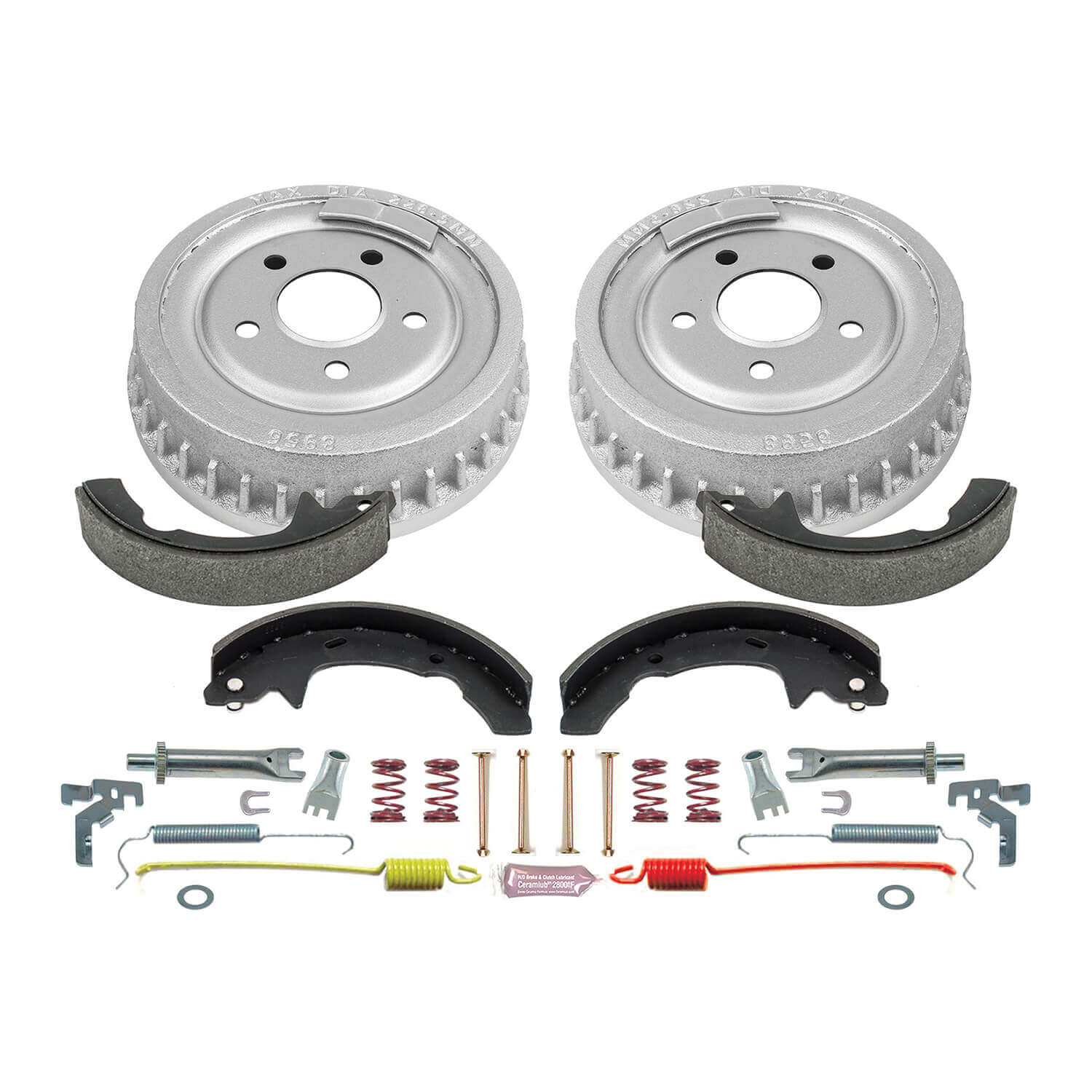 Power Stop KOE15315DK 1-Click Daily Driver Rear Drum And Shoe Kit for 1993-2000 Ford Taurus product image
