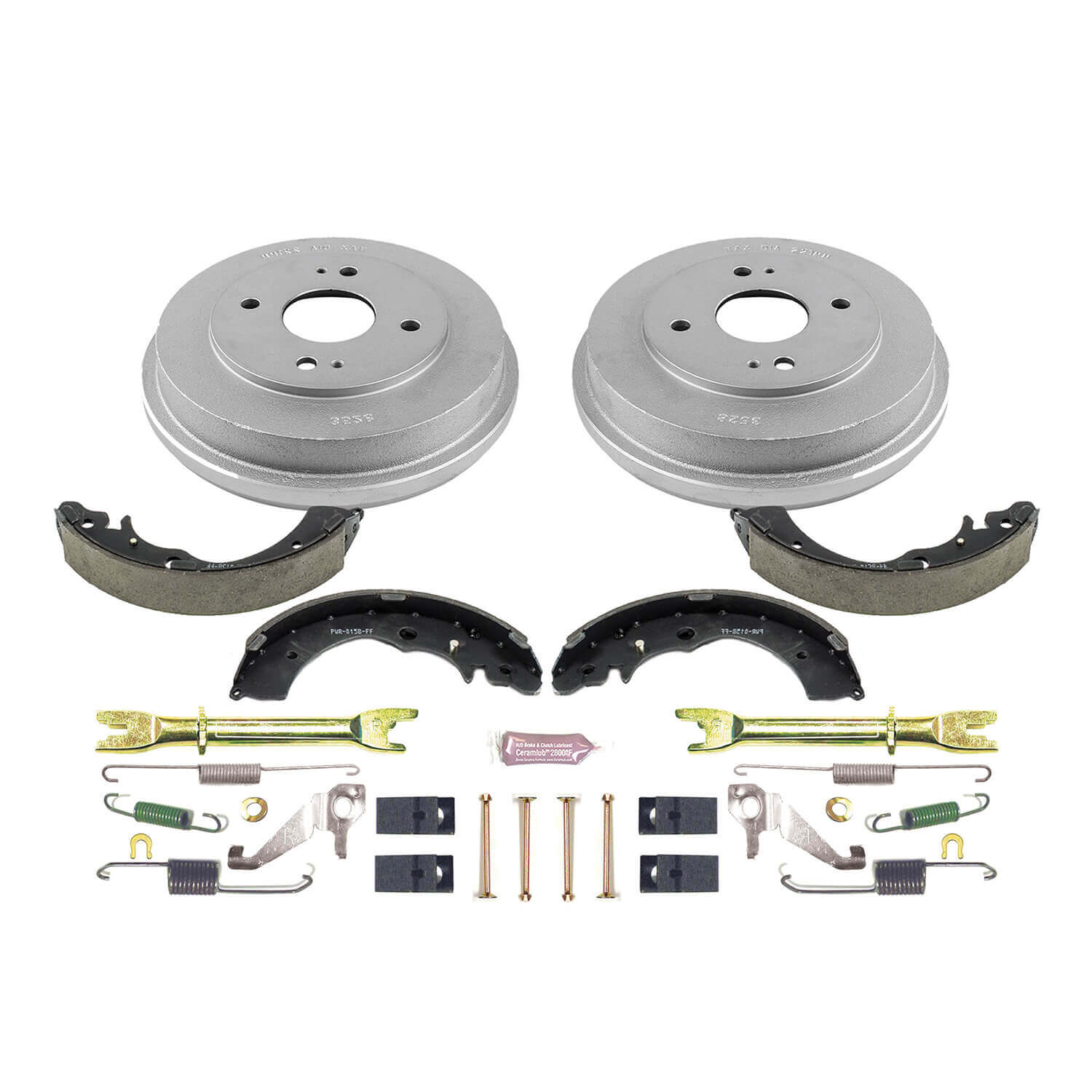Power Stop KOE15317DK 1-Click Daily Driver Rear Drum And Shoe Kit for 1990-2002 Honda Accord product image