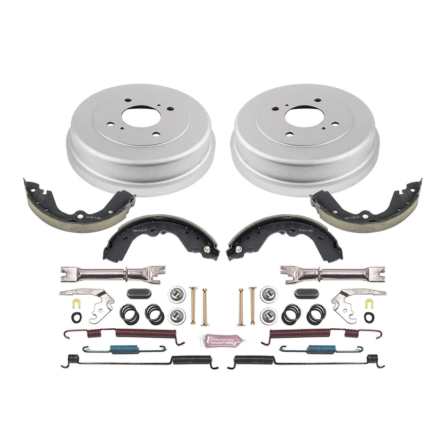 Power Stop KOE15328DK 1-Click Daily Driver Rear Drum And Shoe Kit for 1993-1999 Nissan Altima product image