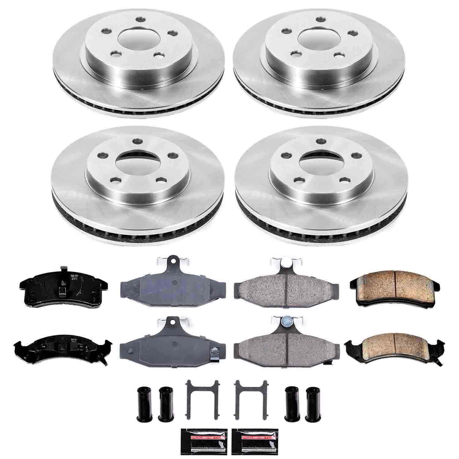 Power Stop KOE1533 Autospecialty - 1-Click Daily Driver Brake Kits (Front And Rear) for 1993 Chevrolet Camaro product image