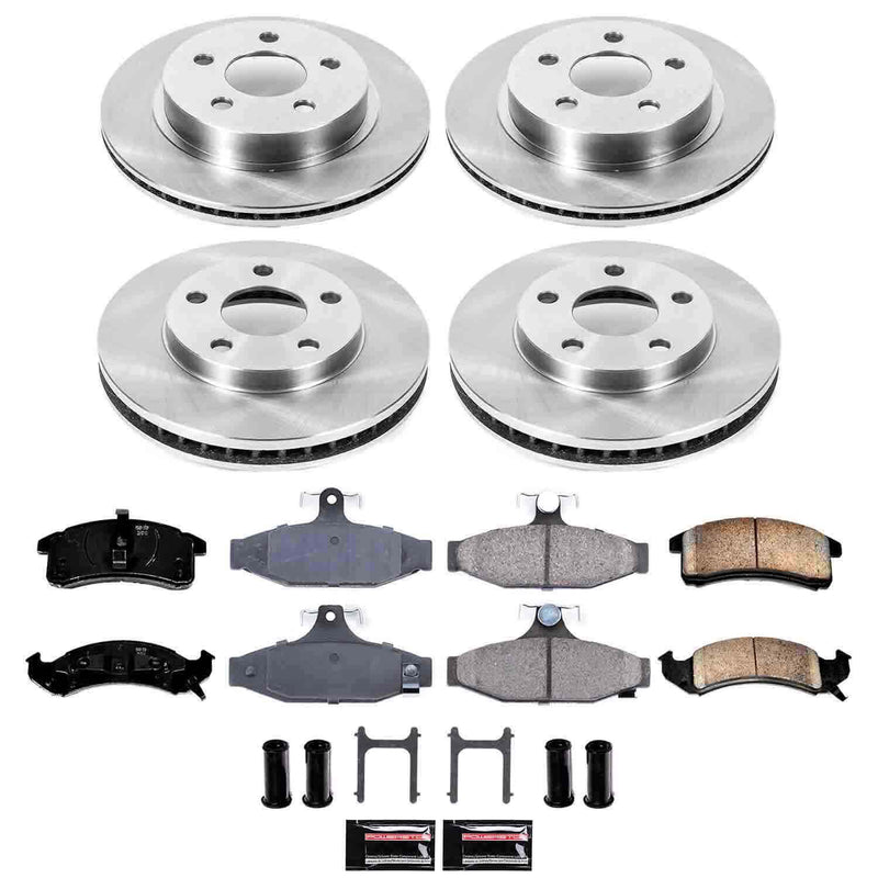 Power Stop KOE1533 Autospecialty - 1-Click Daily Driver Brake Kits (Front And Rear) for 1993 Chevrolet Camaro product image