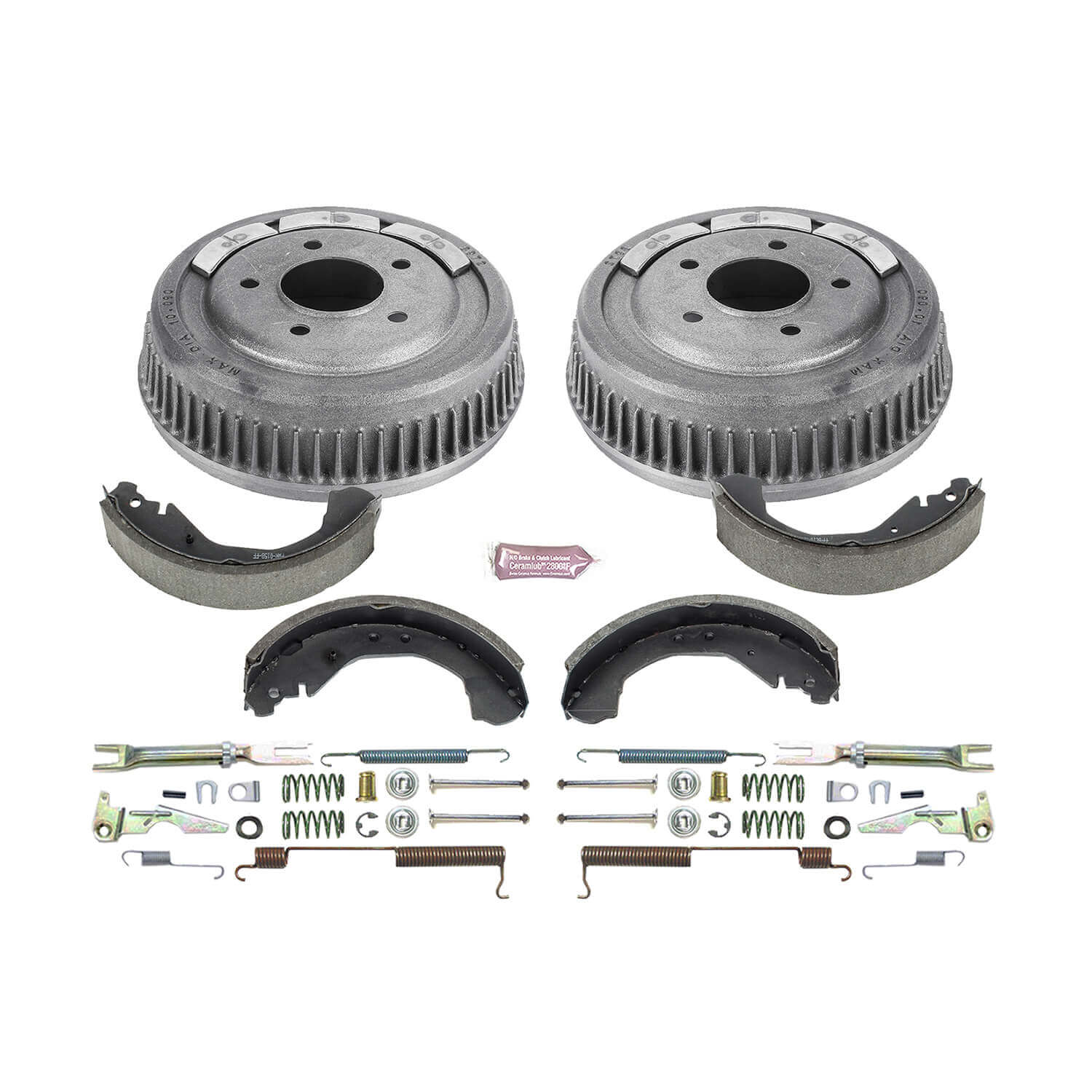 Power Stop KOE15330DK 1-Click Daily Driver Rear Drum And Shoe Kit for 1992-2000 Chevrolet C1500 product image