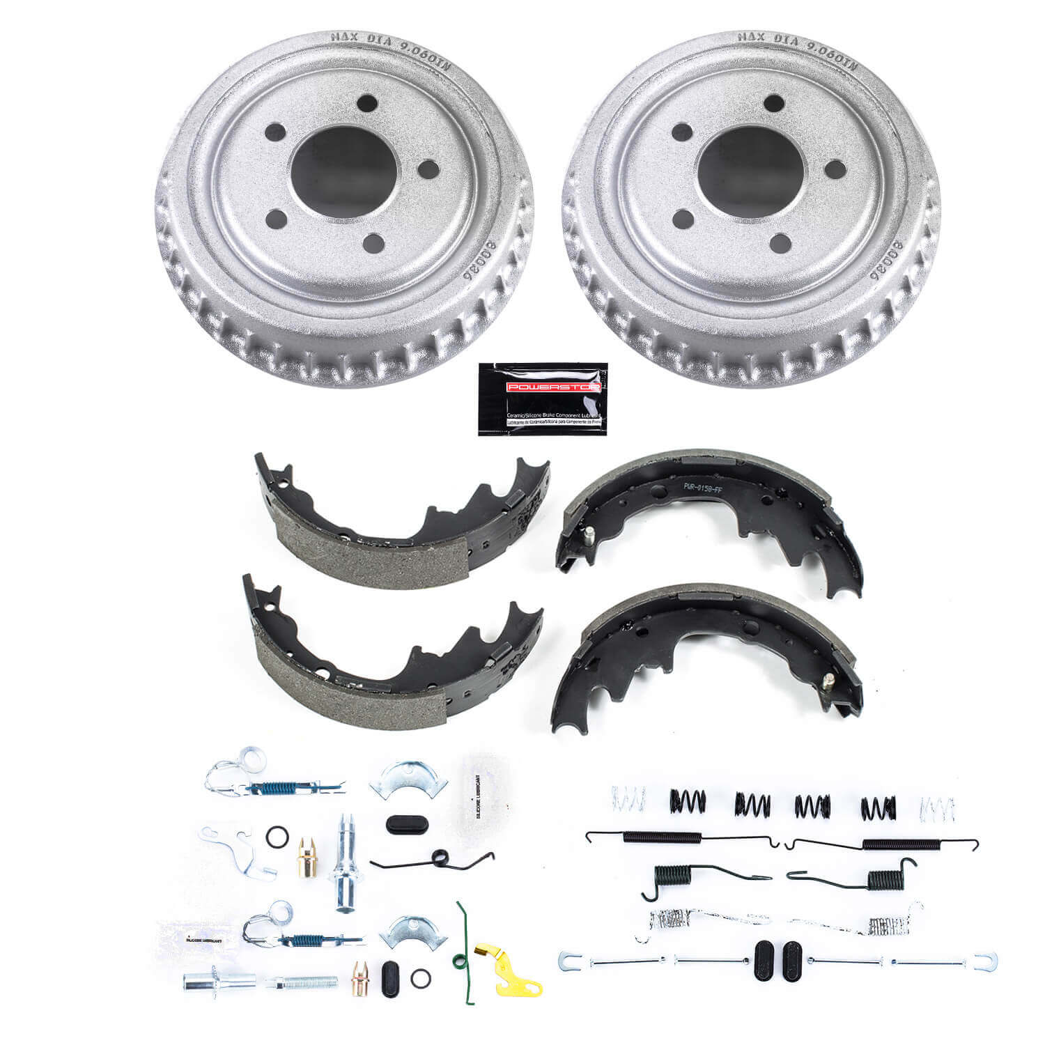 Power Stop KOE15335DK 1-Click Daily Driver Rear Drum And Shoe Kit for 1998-2009 Ford Ranger product image