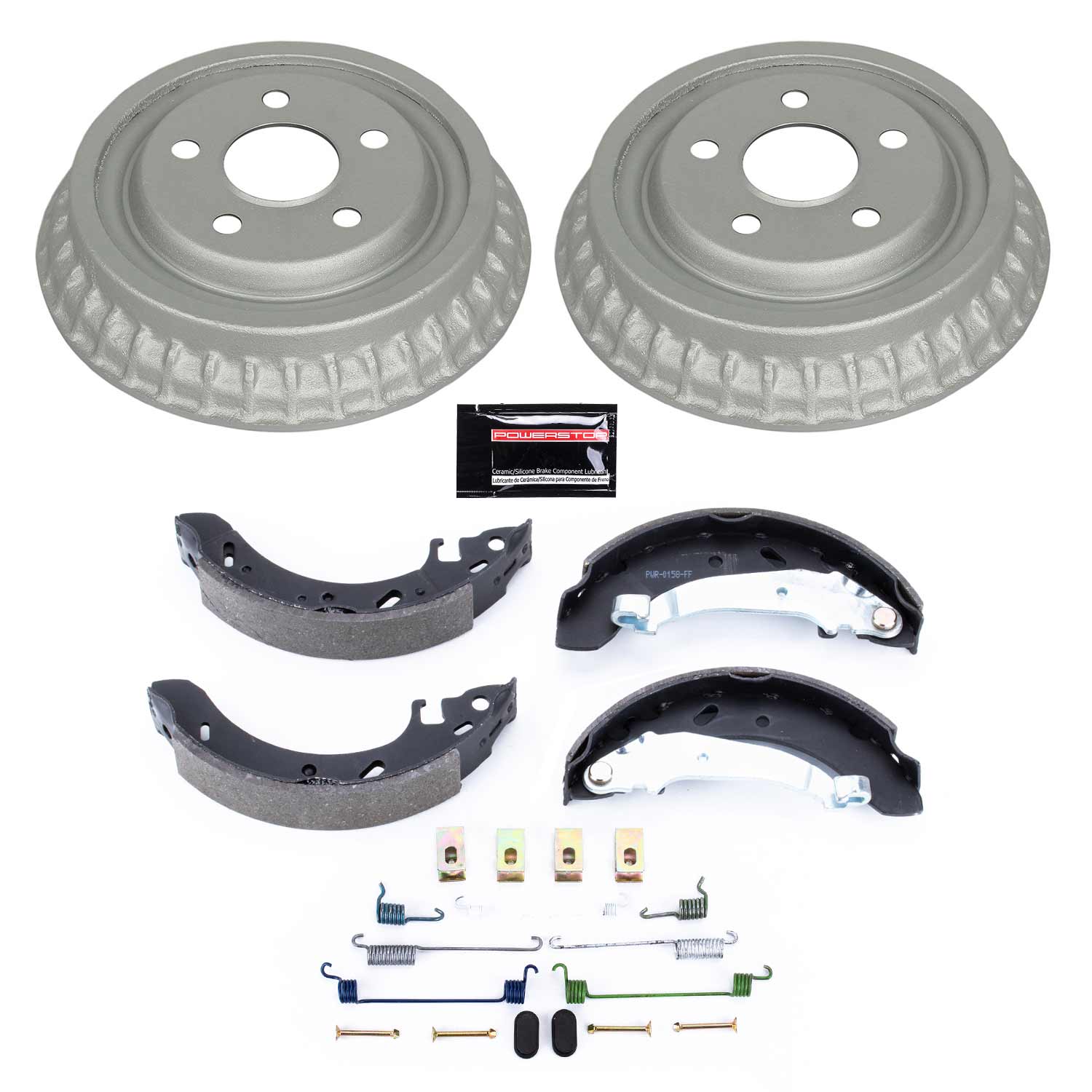 Power Stop KOE15339DK 1-Click Daily Driver Rear Drum And Shoe Kit for 1995-2000 Chrysler Cirrus product image