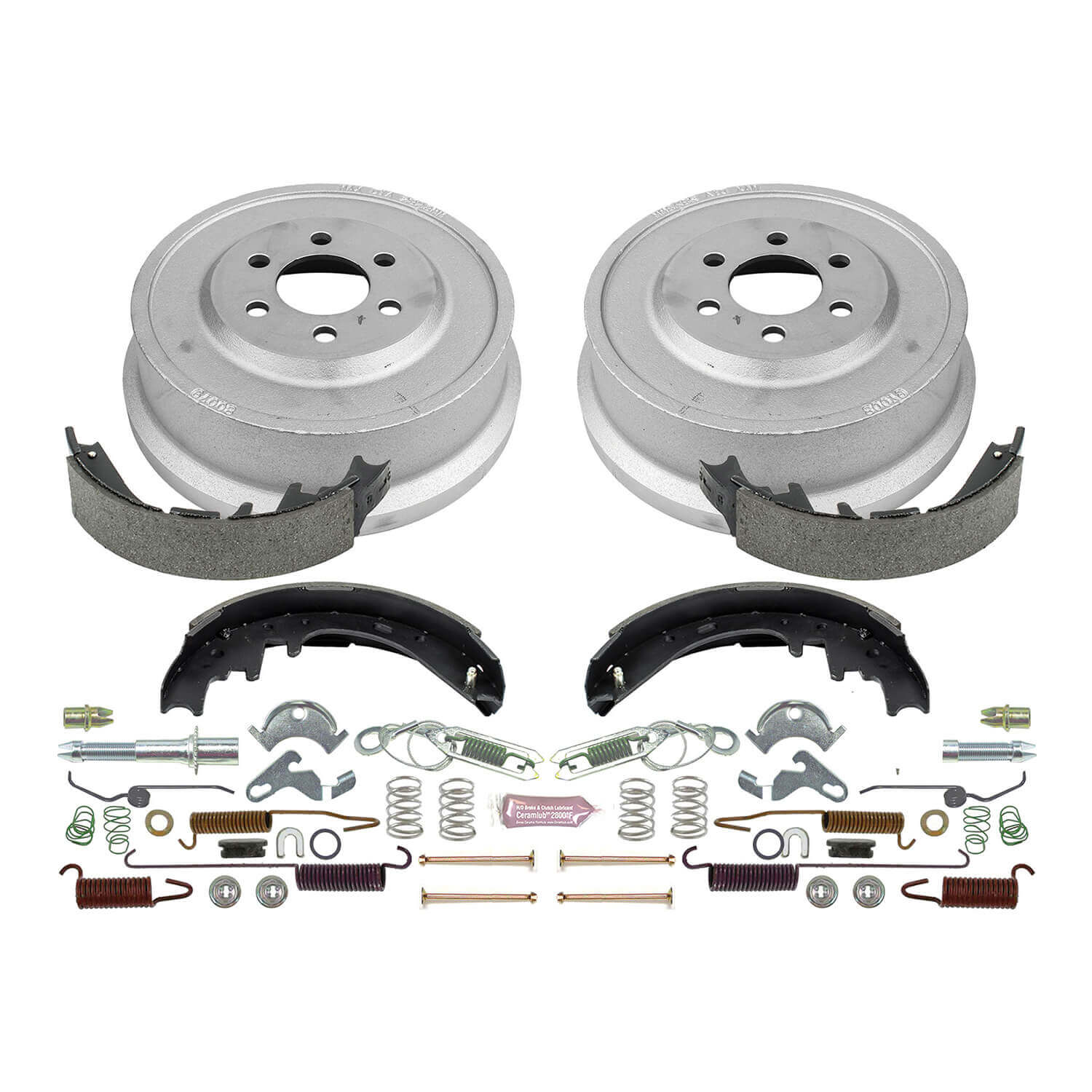 Power Stop KOE15343DK 1-Click Daily Driver Rear Drum And Shoe Kit for 1998-2002 Dodge Dakota product image