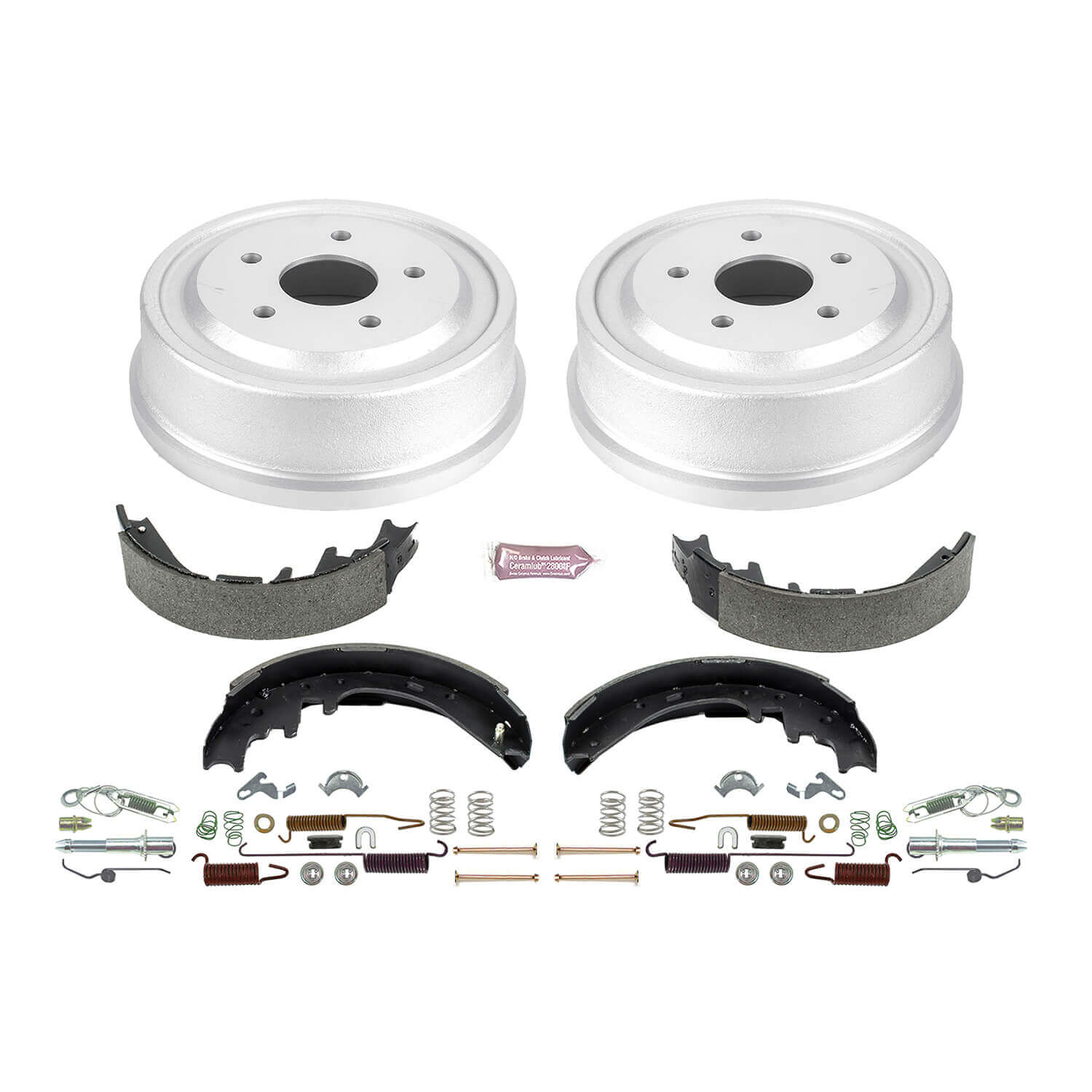 Power Stop KOE15344DK 1-Click Daily Driver Rear Drum And Shoe Kit for 2000-2001 Dodge Ram 1500 product image