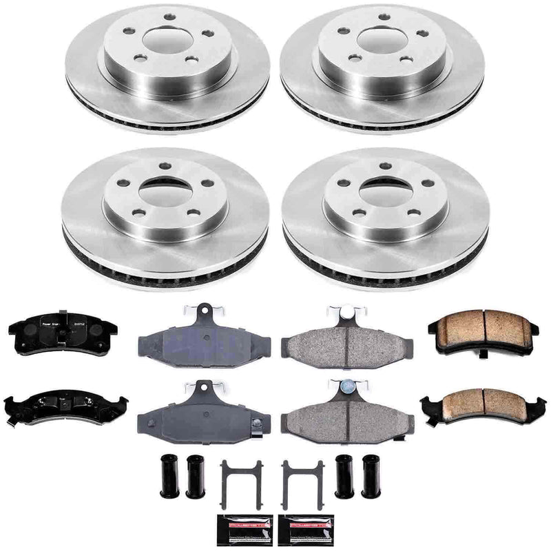 Power Stop KOE1535 Autospecialty - 1-Click Daily Driver Brake Kits (Front And Rear) for 1994-1997 Chevrolet Camaro product image