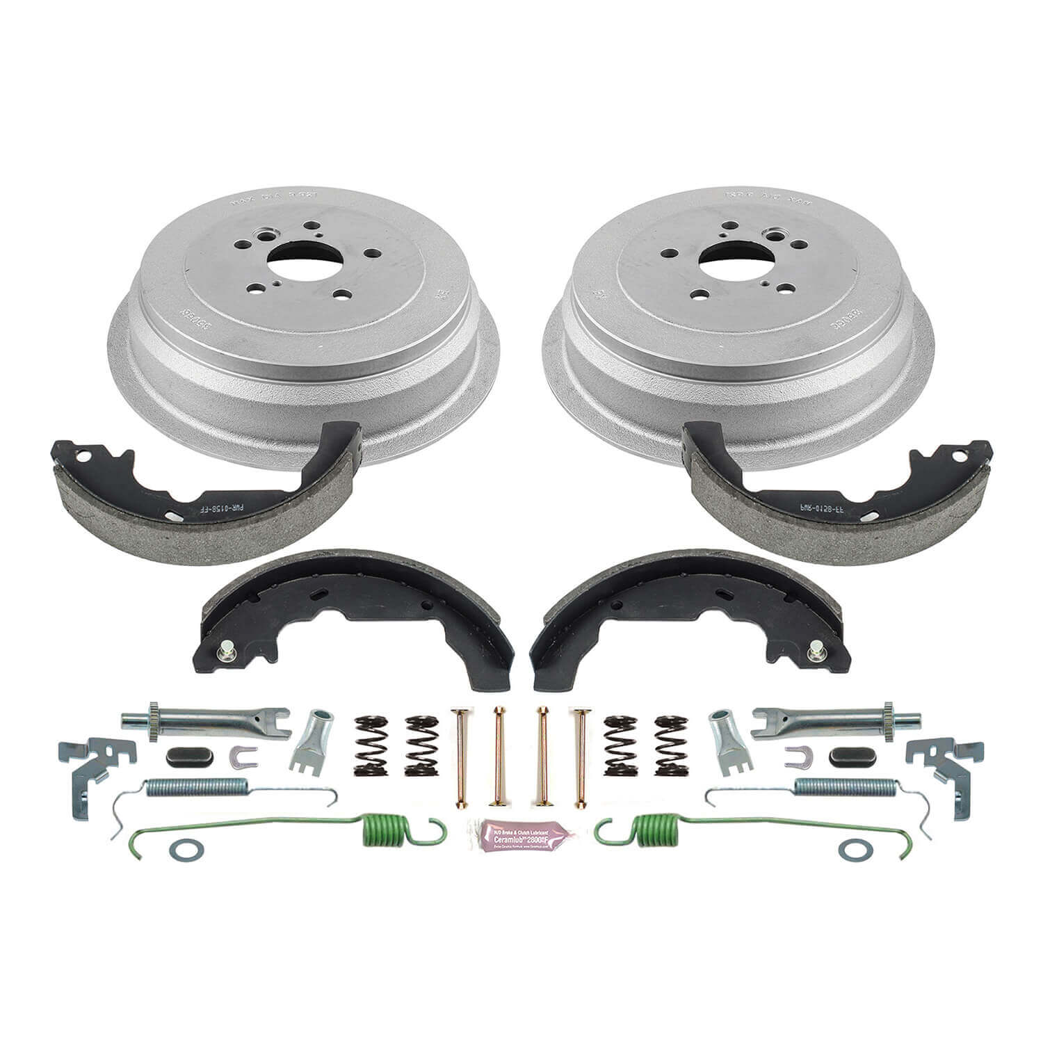 Power Stop KOE15351DK 1-Click Daily Driver Rear Drum And Shoe Kit for 1998-2003 Toyota Sienna product image