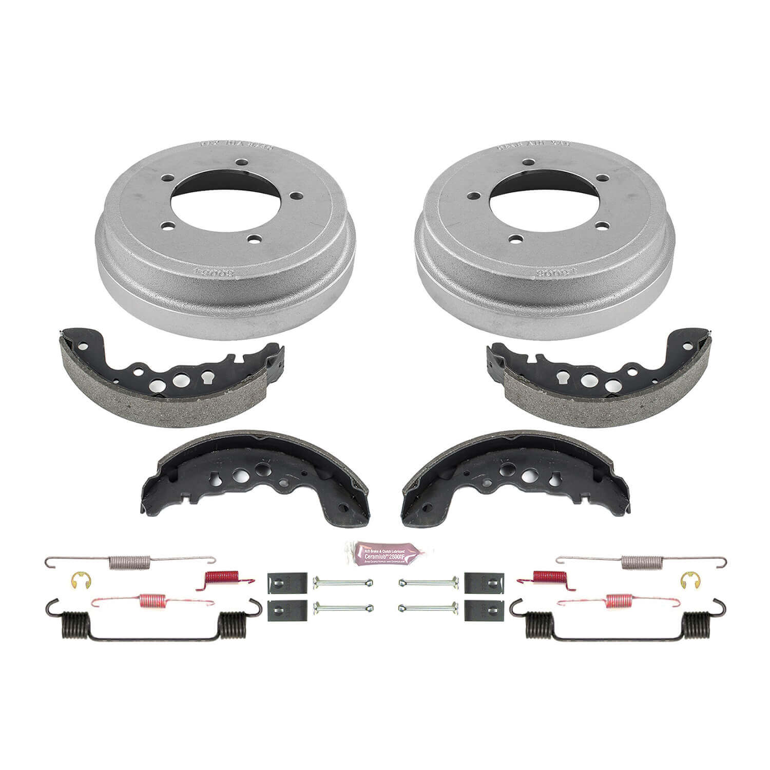 Power Stop KOE15355DK 1-Click Daily Driver Rear Drum And Shoe Kit for 2002-2004 Chevrolet Tracker product image