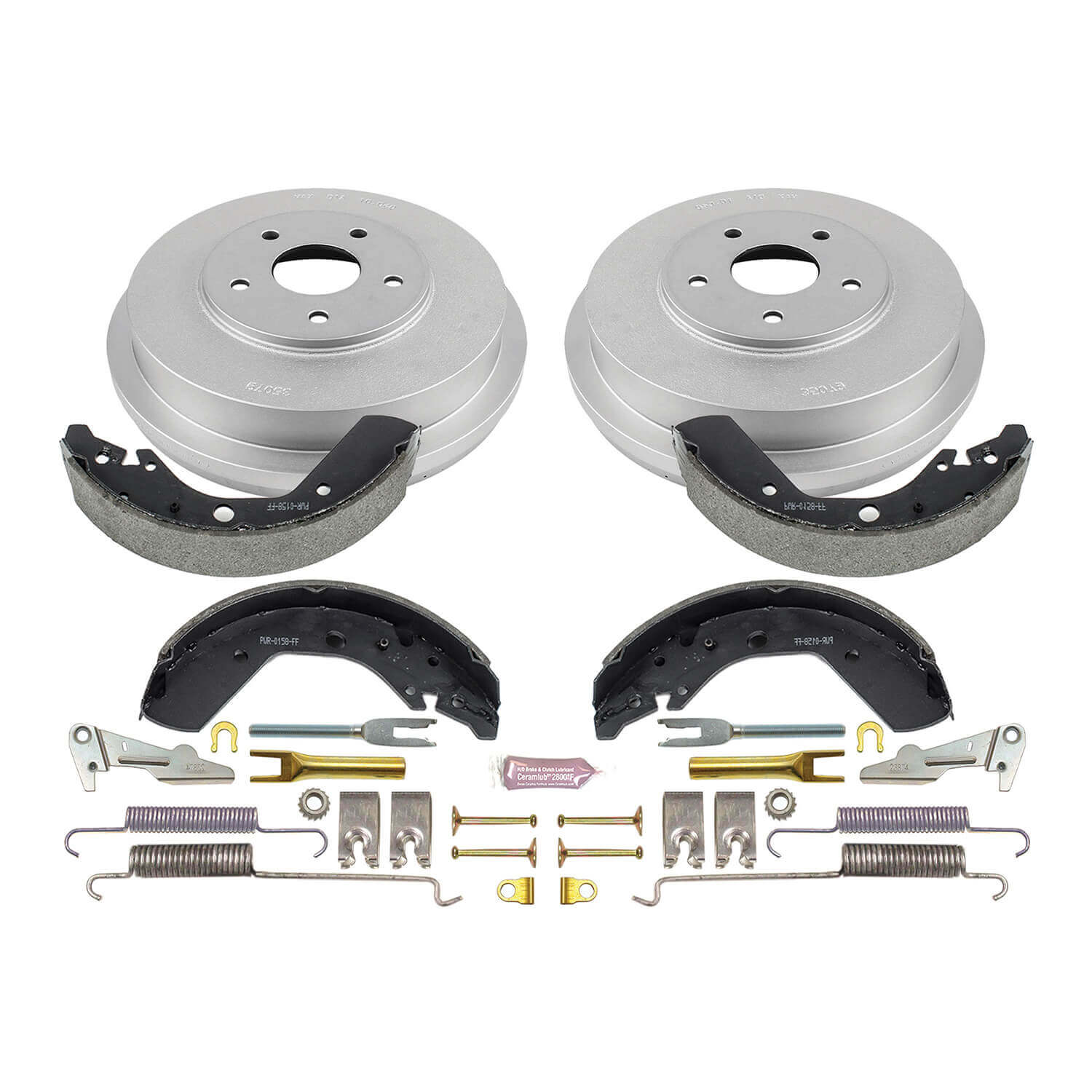 Power Stop KOE15358DK 1-Click Daily Driver Rear Drum And Shoe Kit for 1999-2001 Honda Odyssey product image